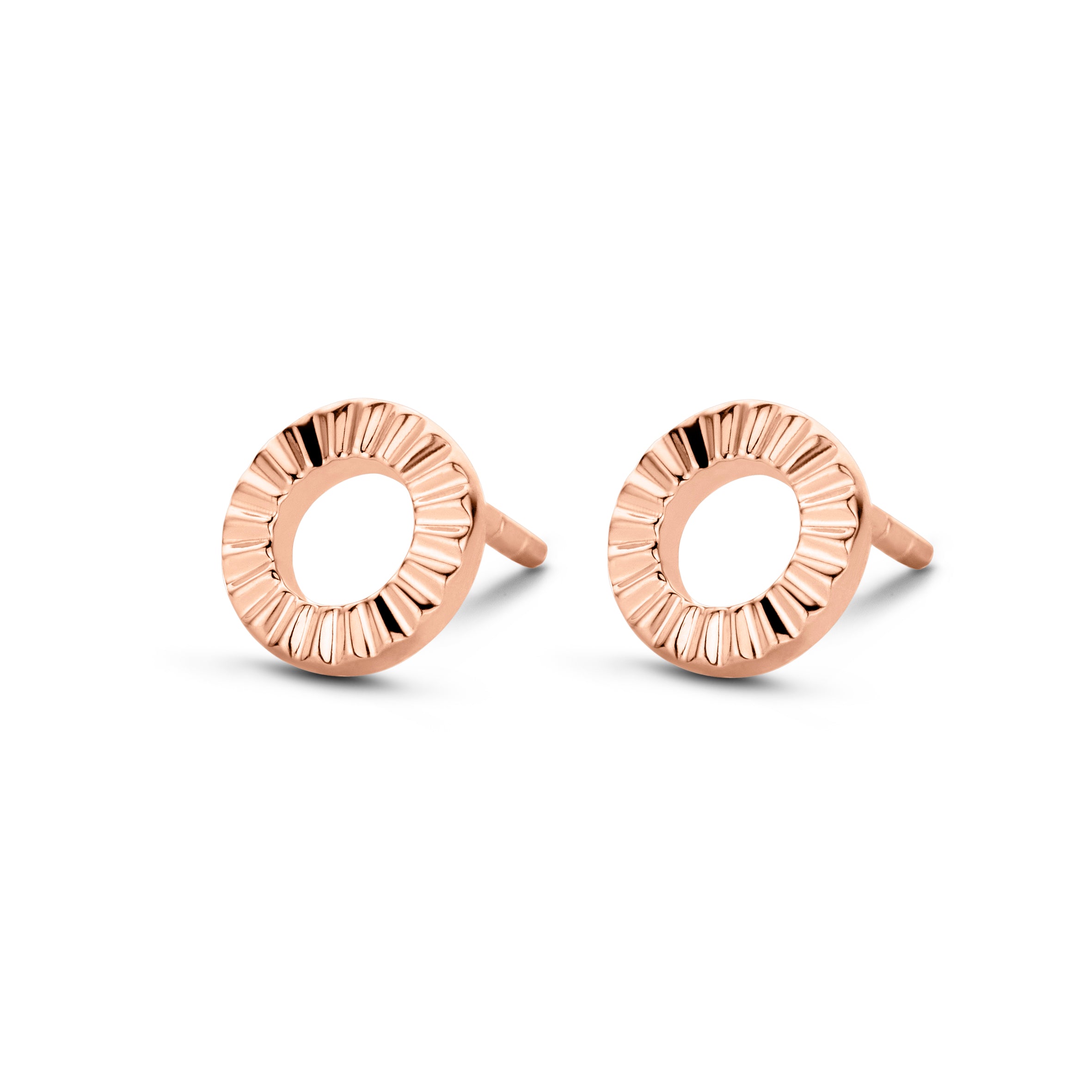 Peak Ohrringe - Sterlingsilber rosa vergoldet-1