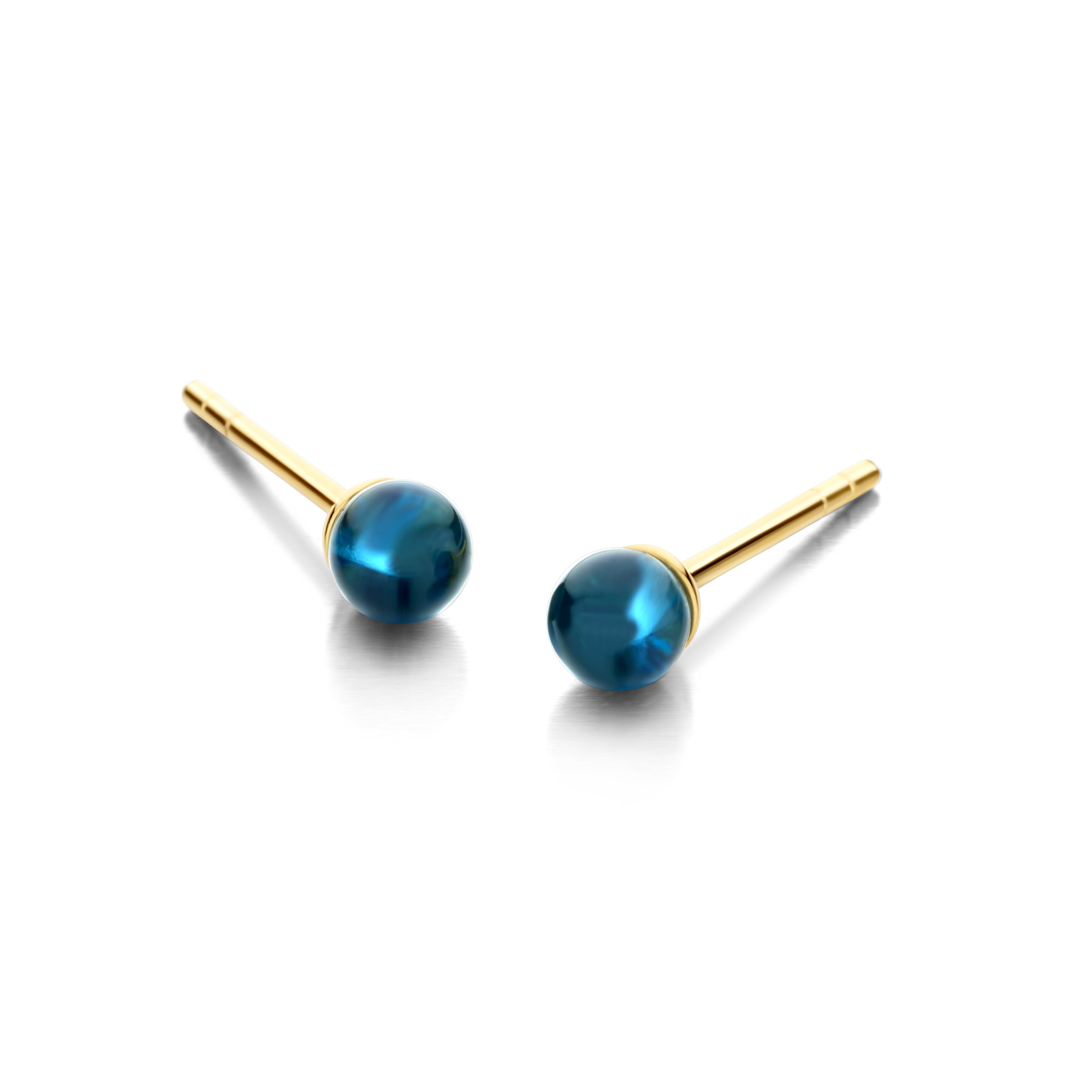 FIGARO STUD BLUE 4MM-1