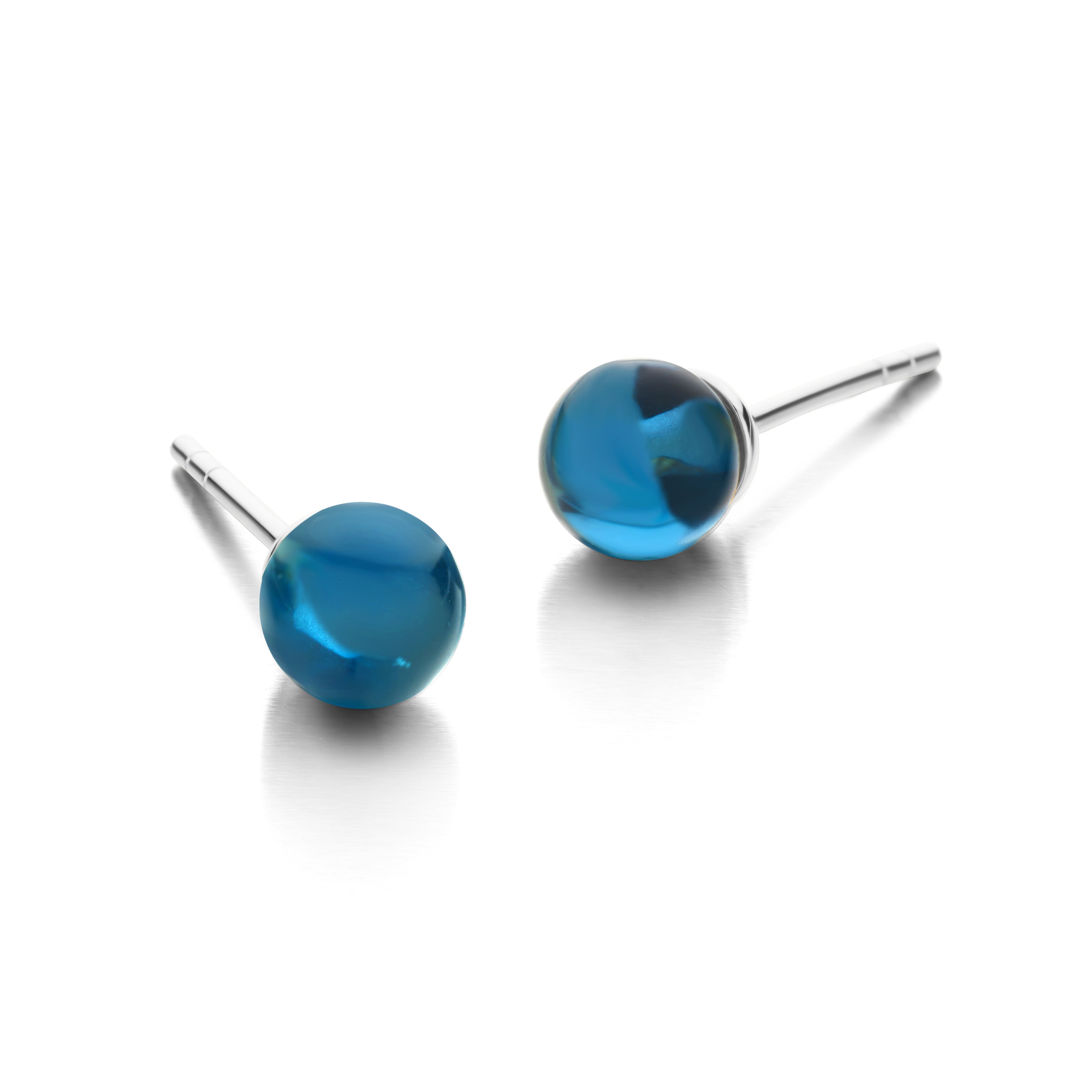 FIGARO STUD BLUE 6MM-1
