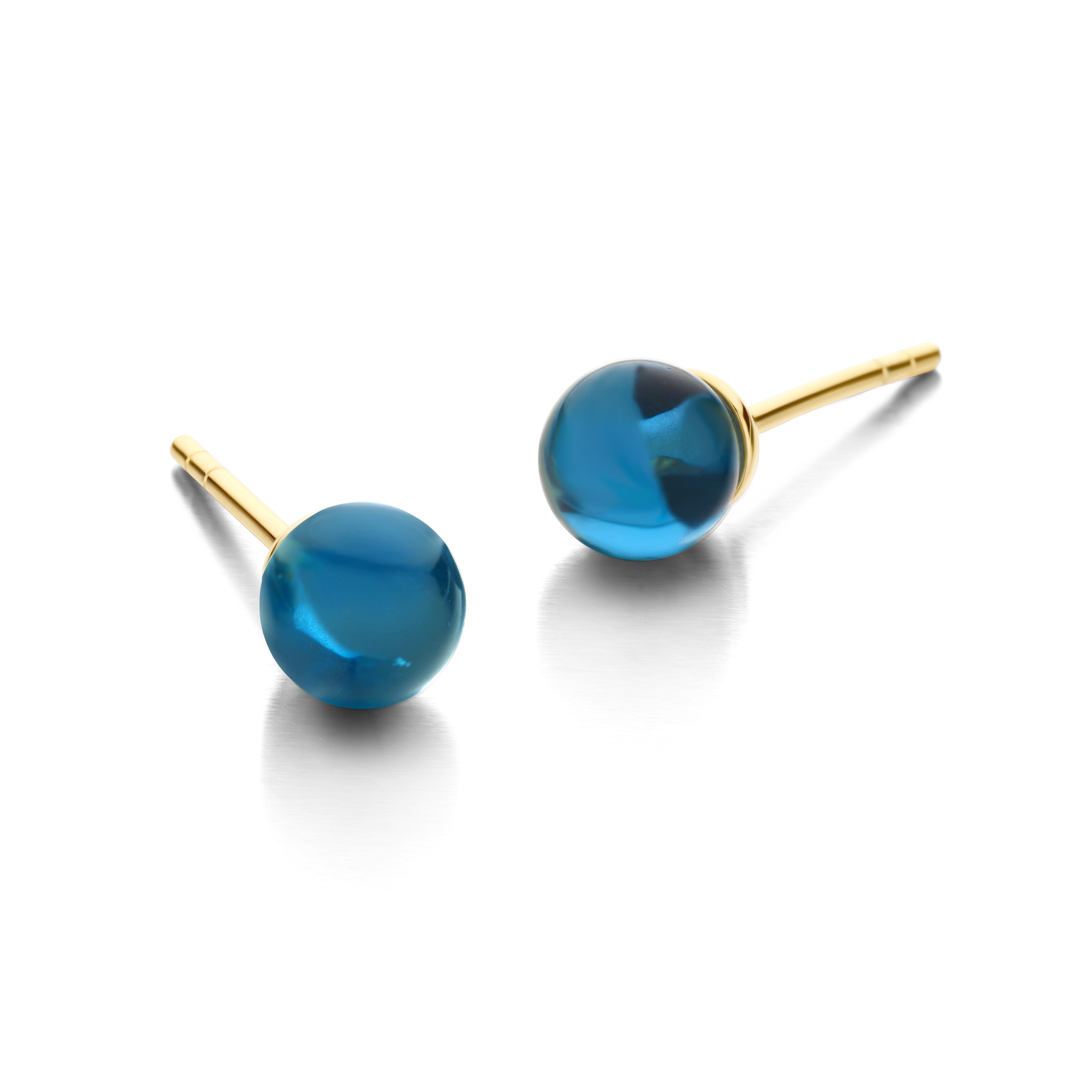FIGARO STUD BLUE 6MM-1