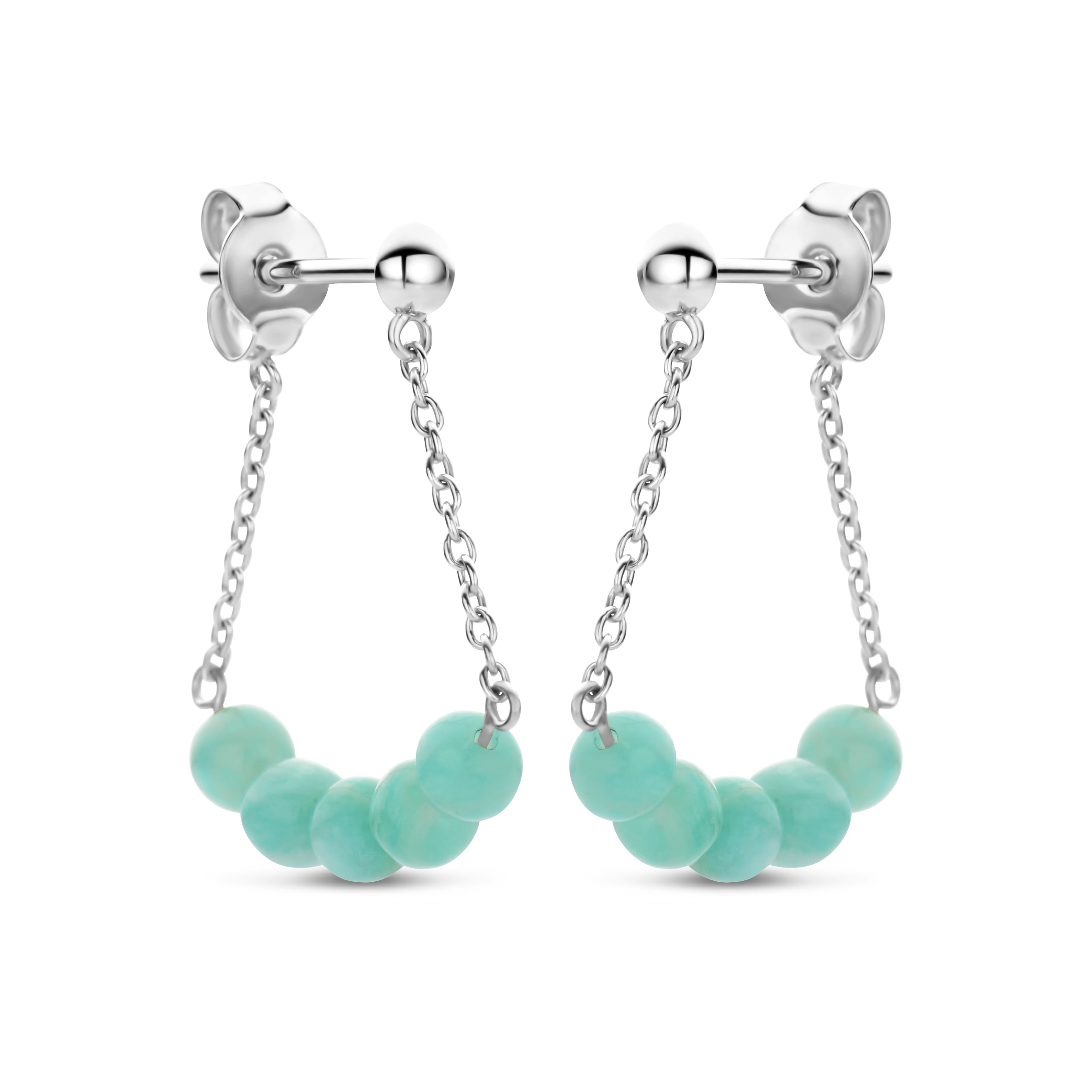 AMELIA HANGER AMAZONITE 14K