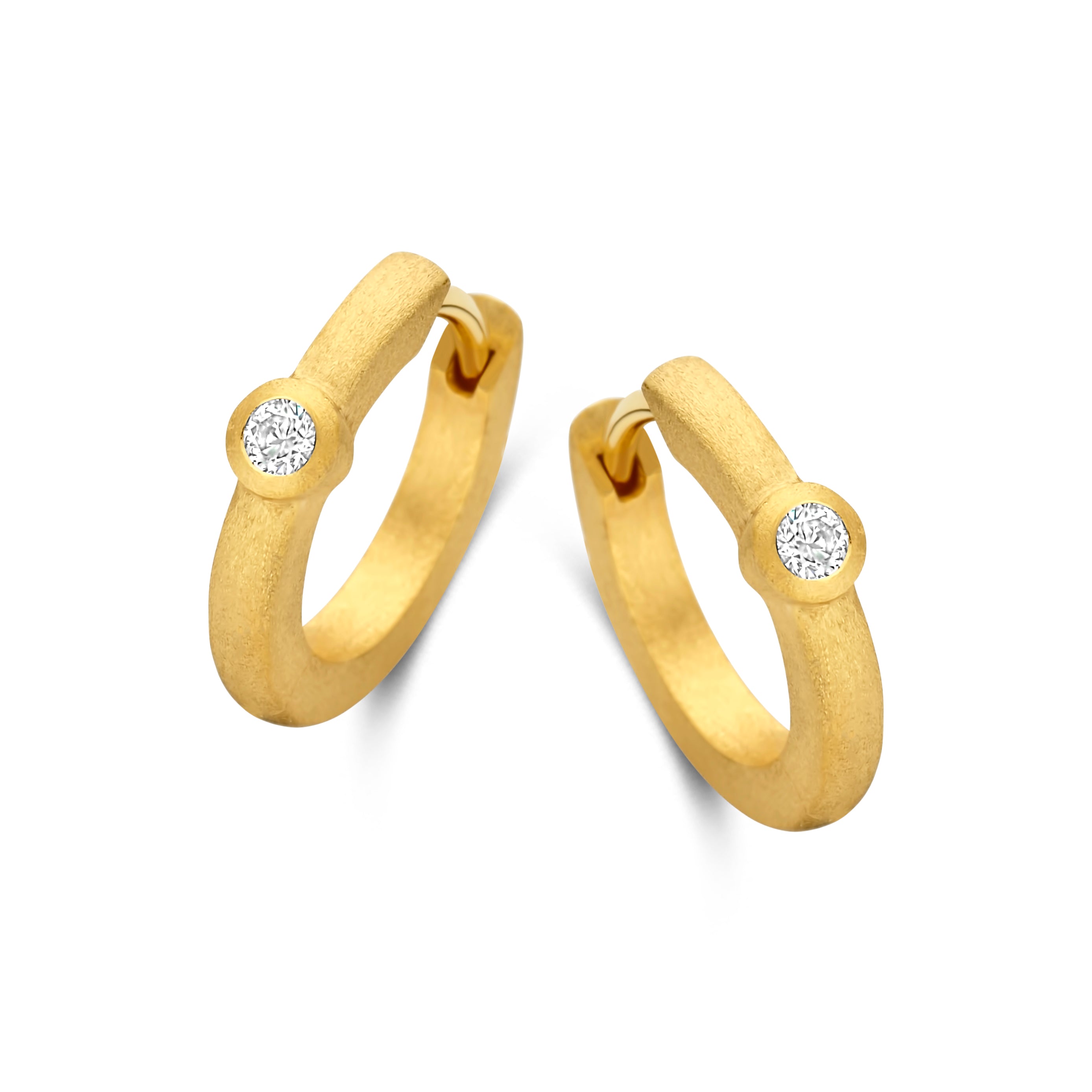ALINA HOOP 0,08Ct WVS 14K-1
