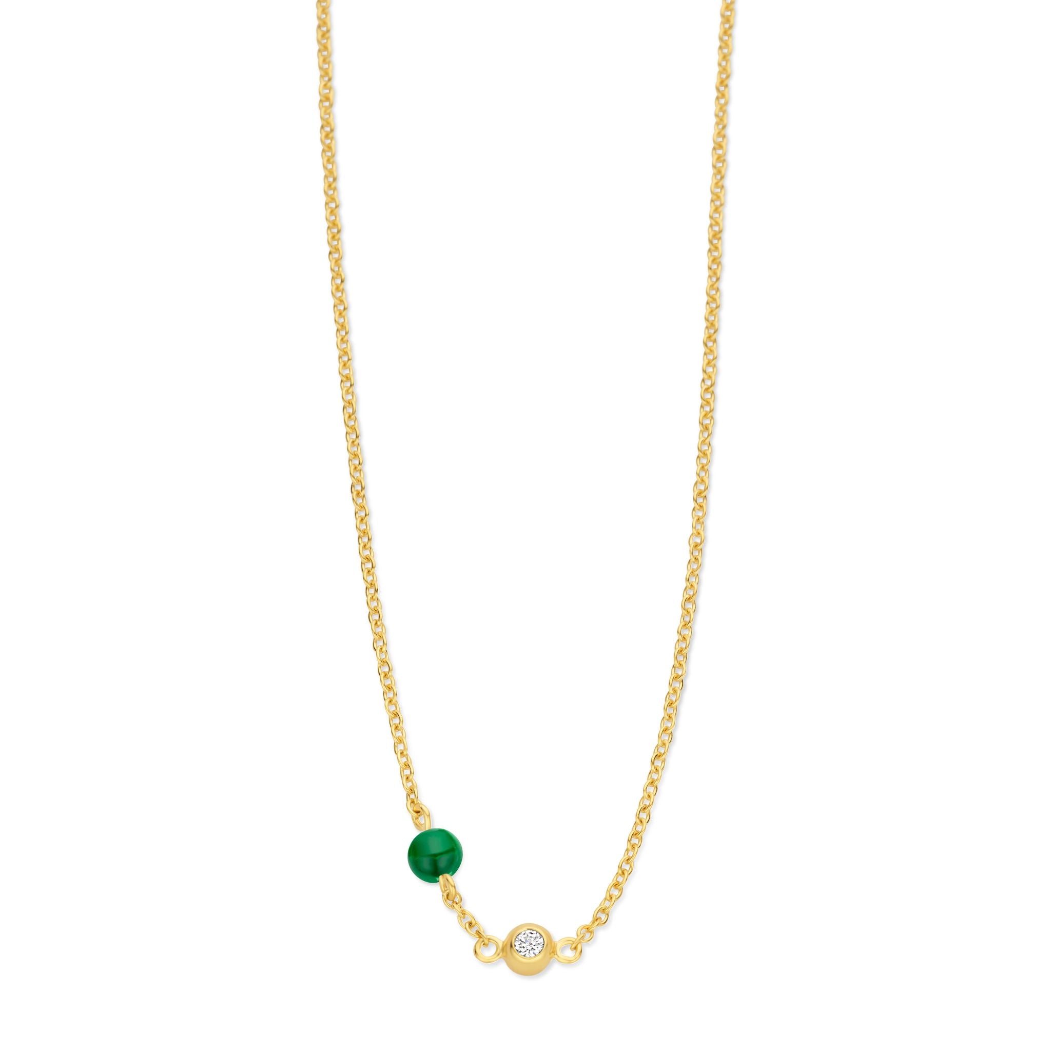 LUCKY NECKLACE GREEN-1