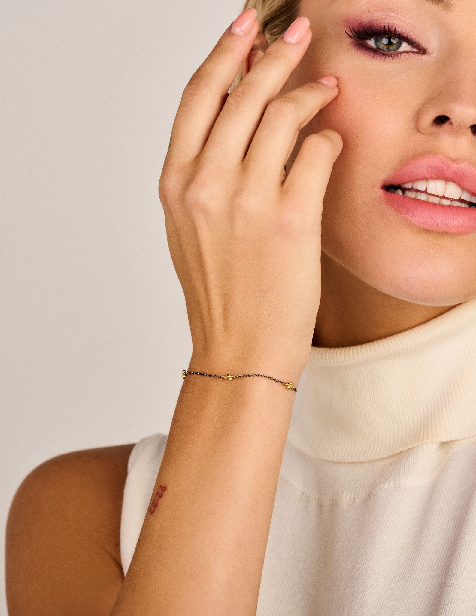 Shishi Armband - Sterlingsilber rhodiniert und vergoldet-2