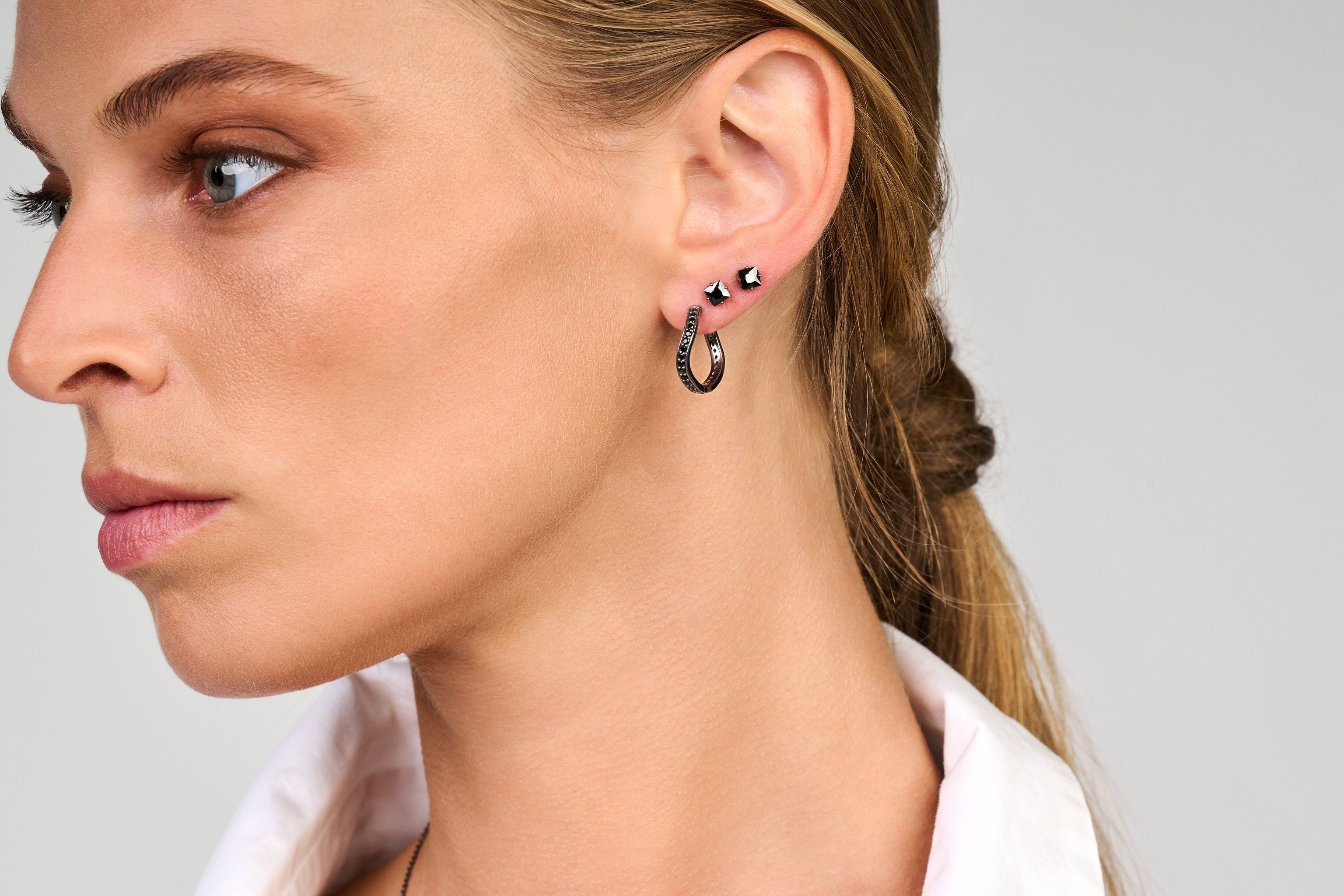 Solaris Ohrringe - Sterlingsilber rosa vergoldet - Zirkonia-2