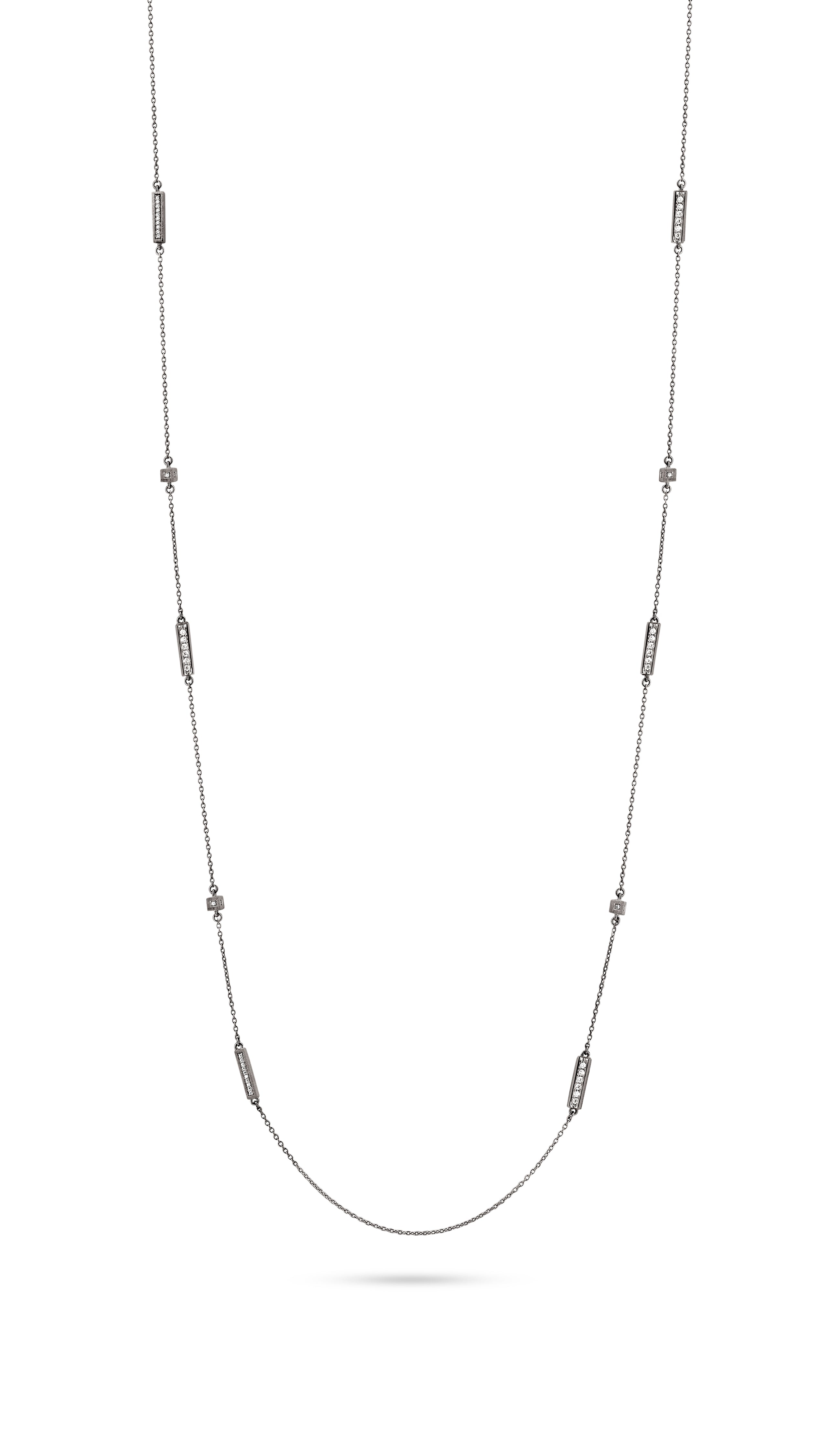 BLOCK NECKLACE BW CZ-1
