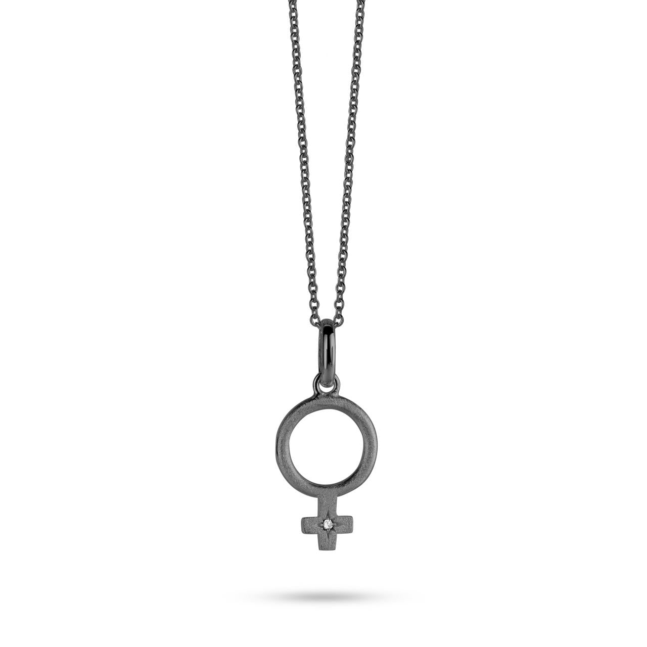 SHE PENDANT BL DIA 0,01 CT