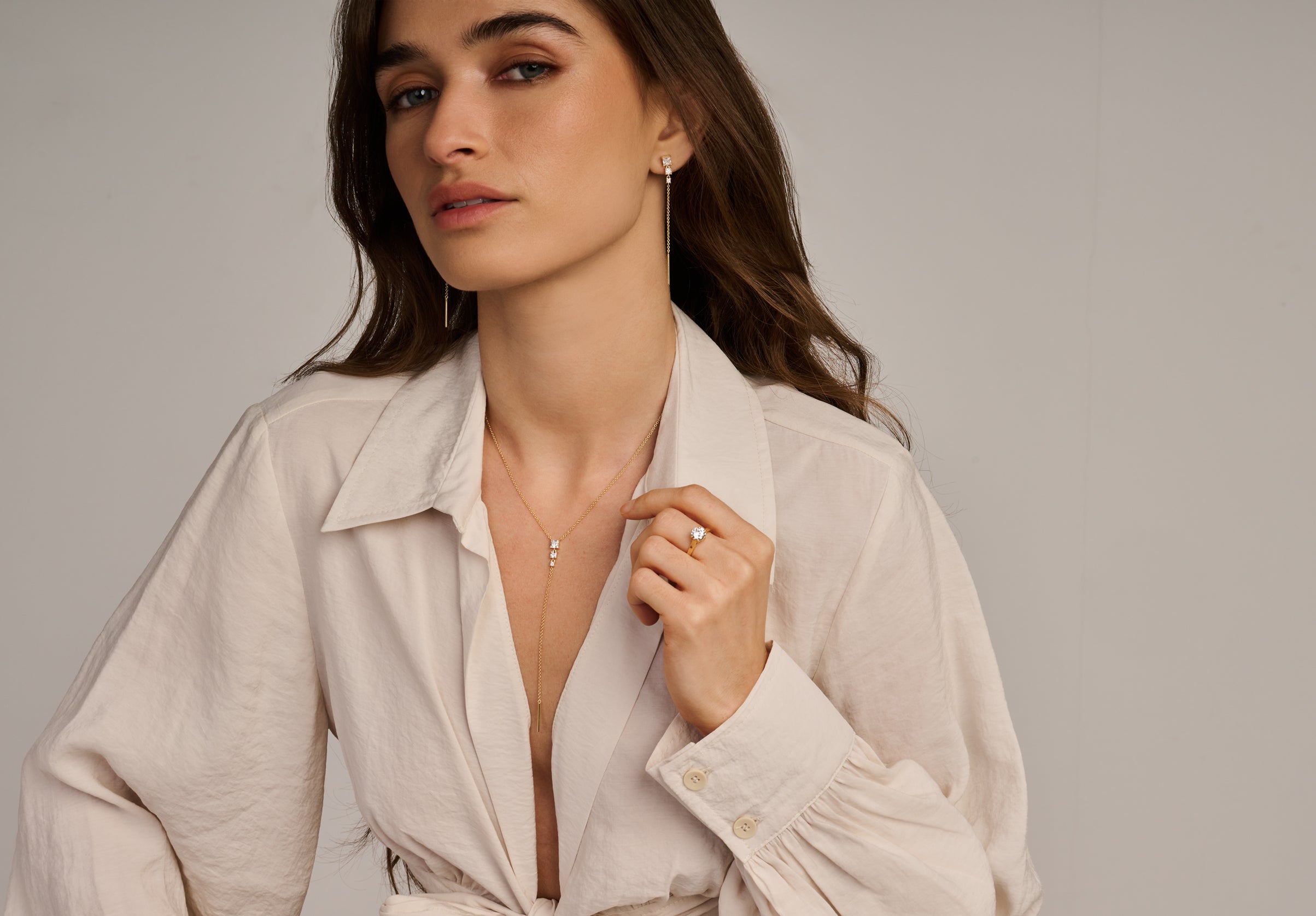 ELION Y NECKLACE RG/CZ-3