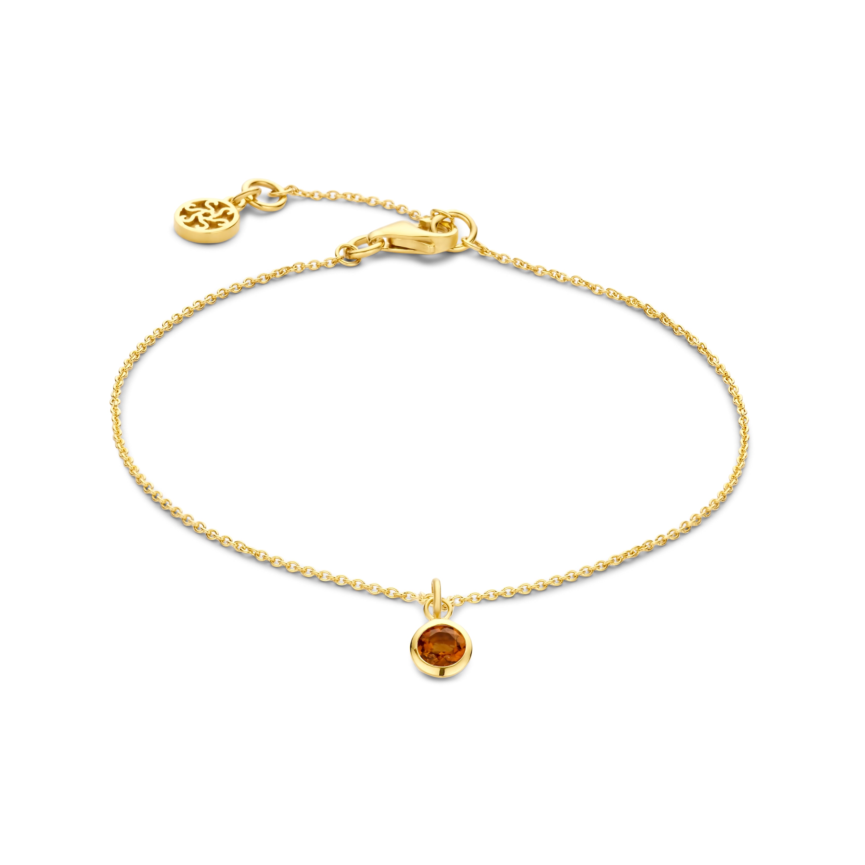 Sky Armband - 14 kt Gold mit Brandy Citrin-1