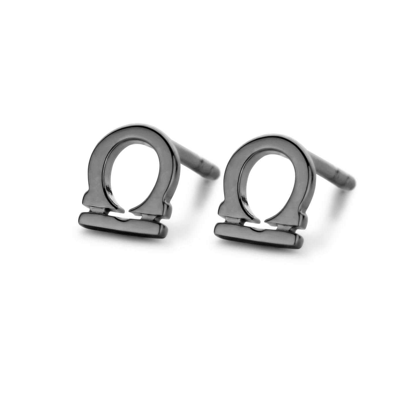 Libra - Waage Sternzeichen Ohrringe - Sterling Silber rutheniert-1