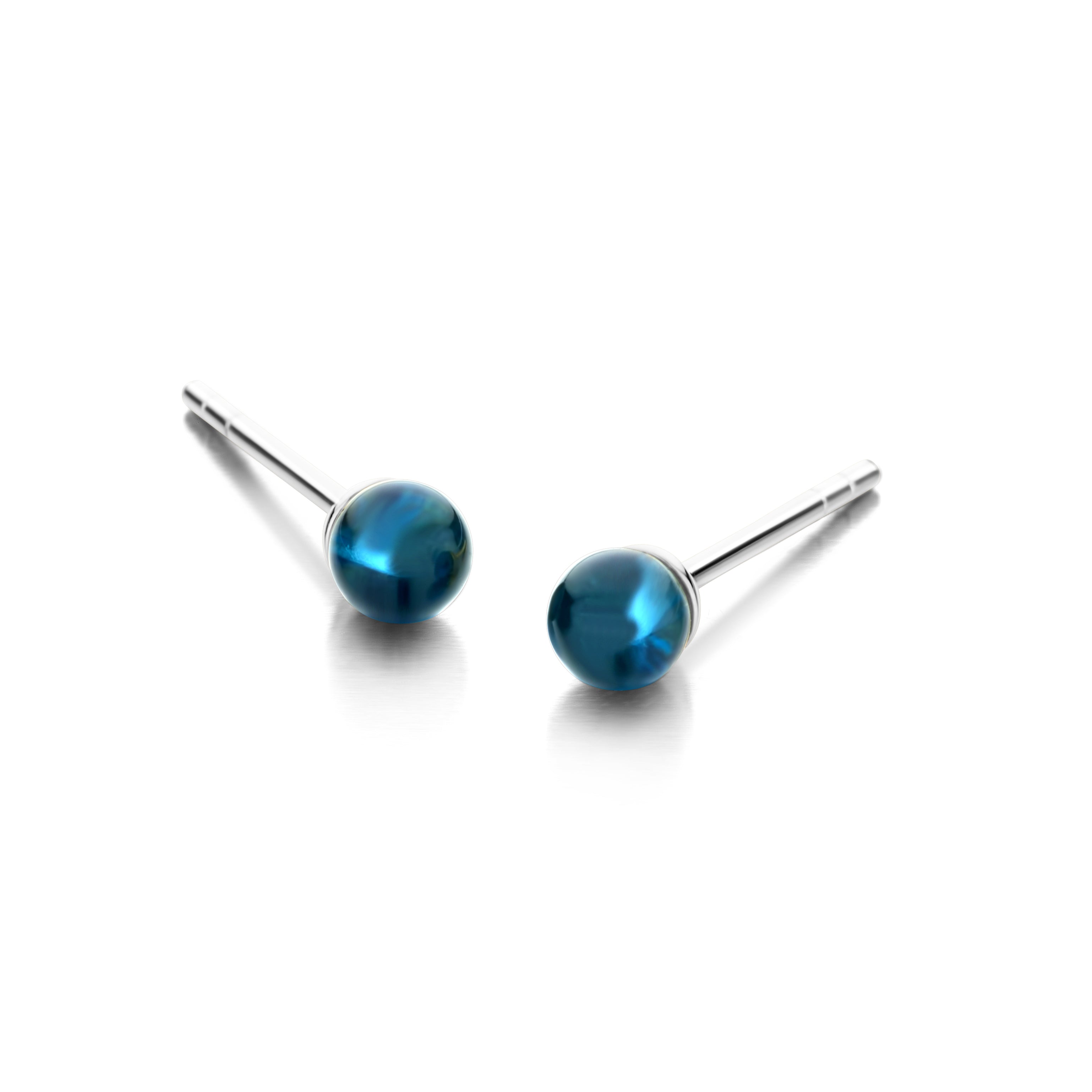 FIGARO STUD BLUE 4MM-1