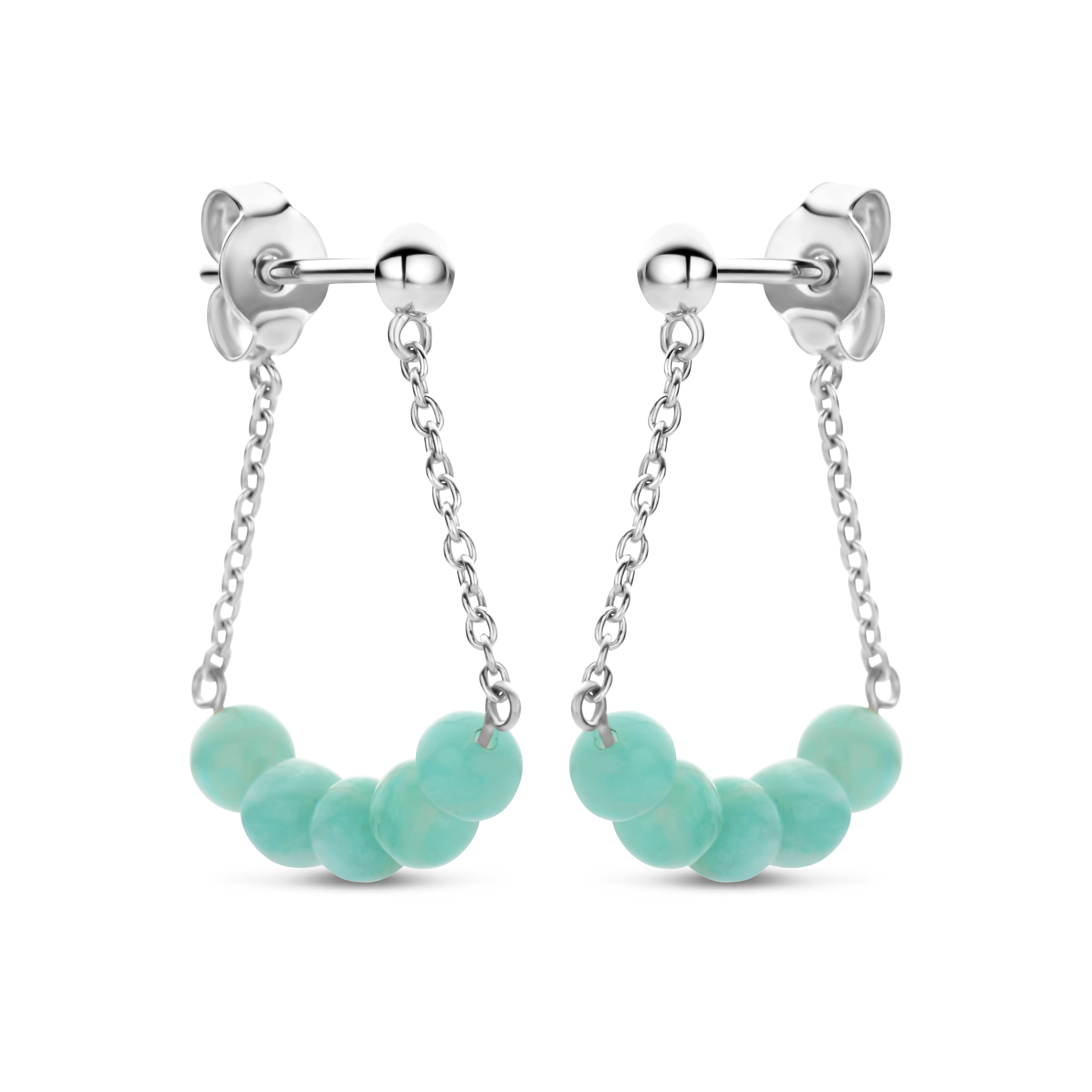 AMELIA HANGER AMAZONITE 14K