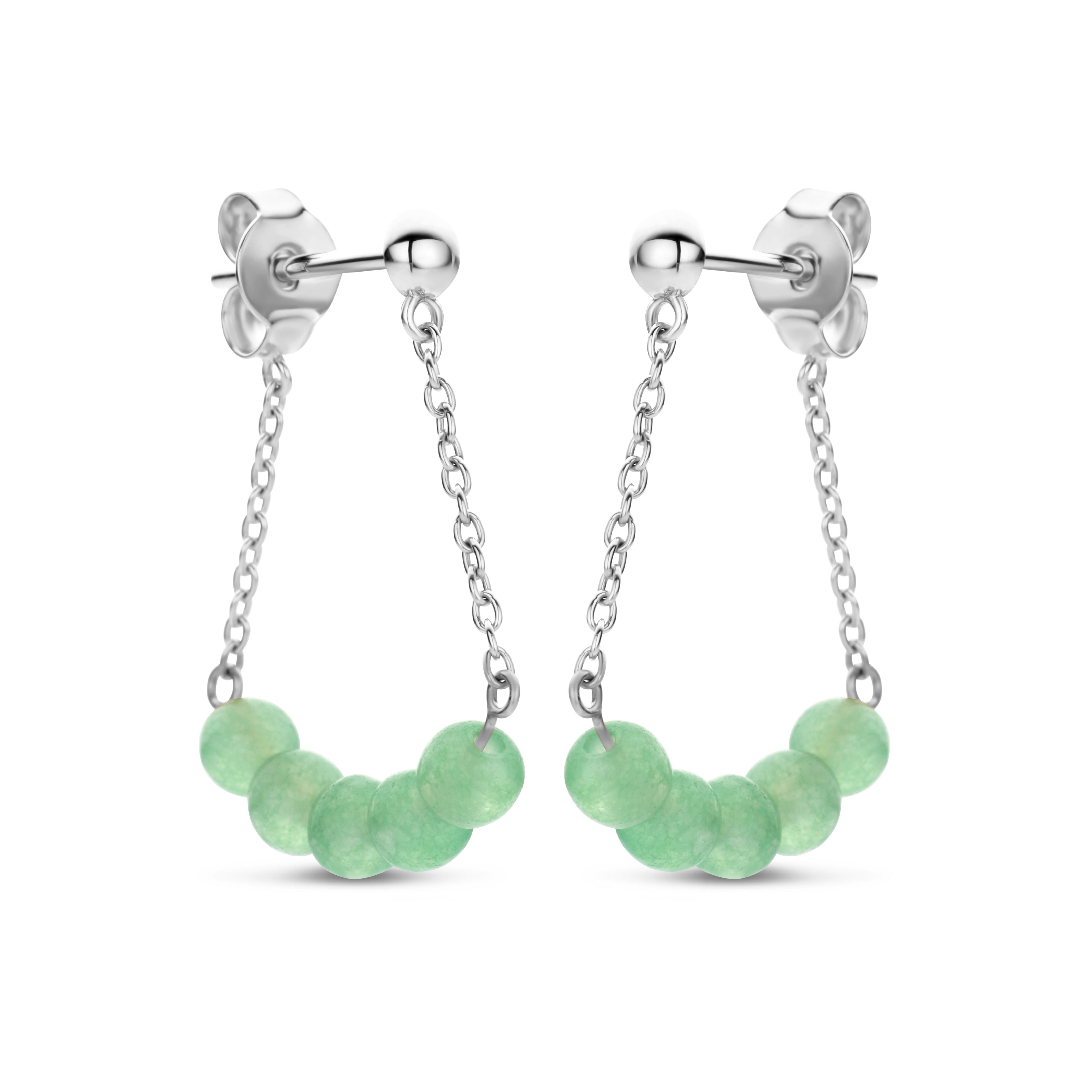 AMELIA HANGER GREEN AVENTURINE 14K