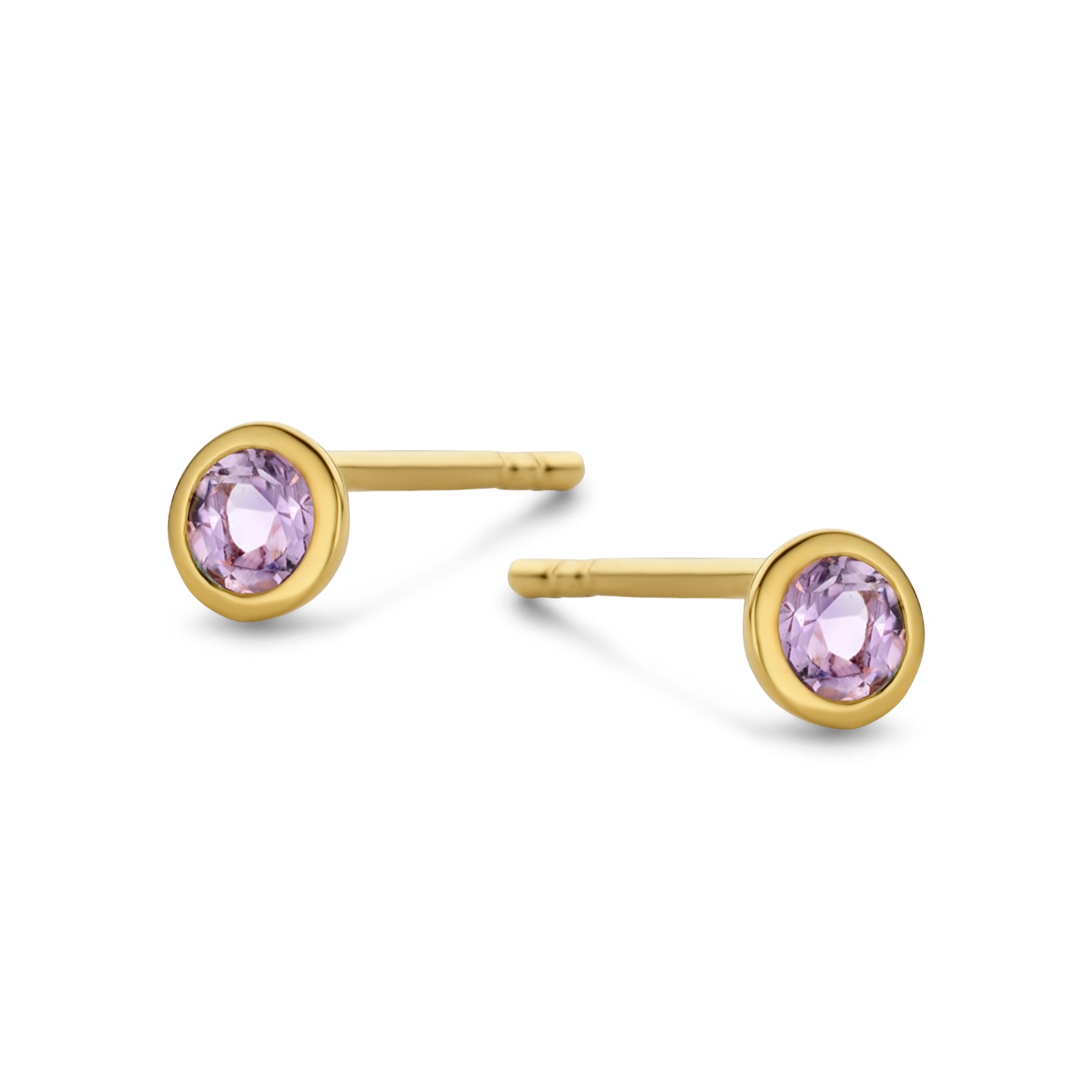 Sky Ohrringe - 14 kt. Gold mit Amethyst-1