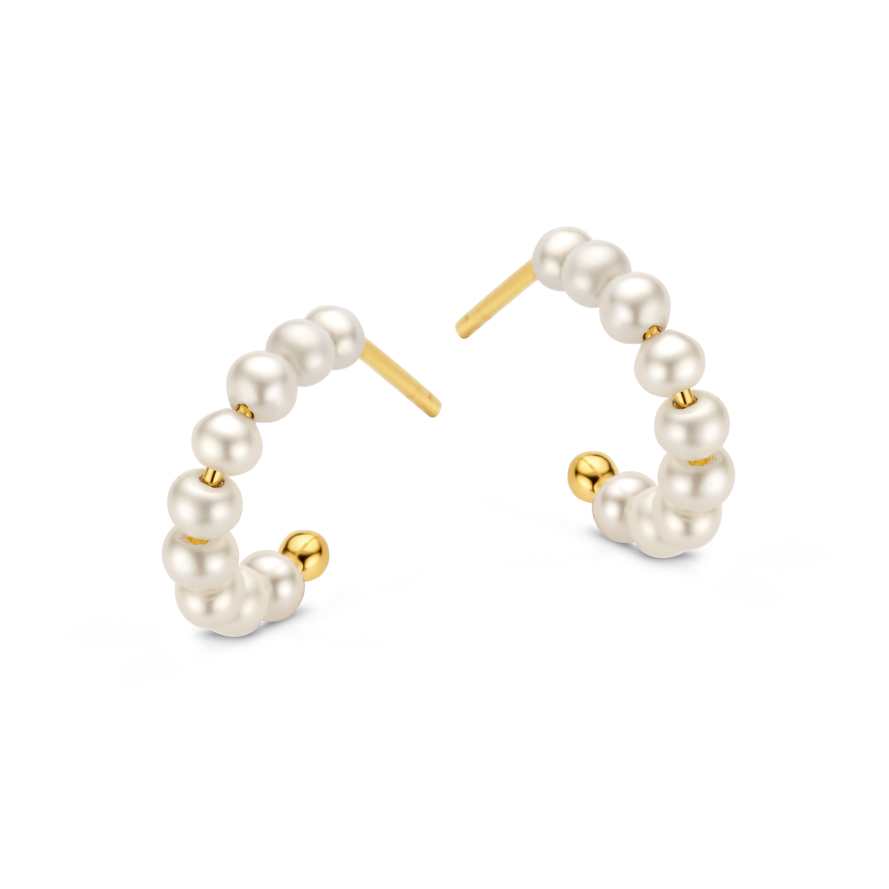 Coco Ohrringe - 14 kt. Gold mit SüßwasserPearl-1