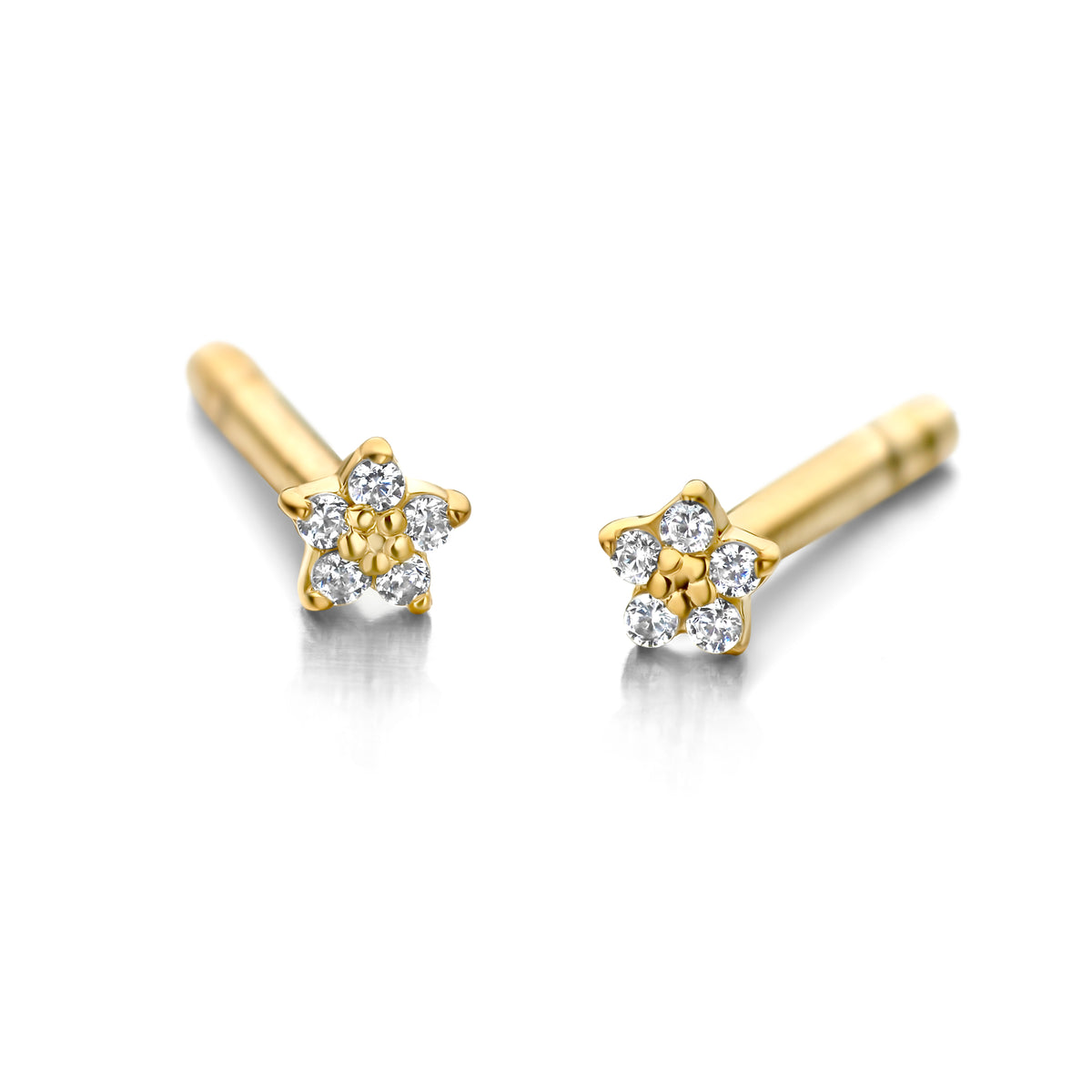 Eden Ohrstecker  0,02Ct Wvs 14K 2mm