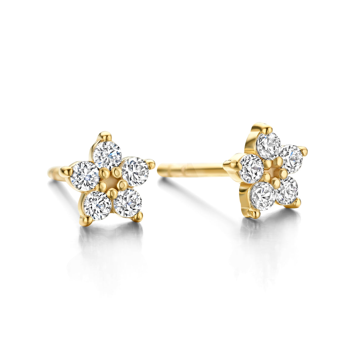 Eden Ohrstecker 0,25Ct Wvs 14K 6mm