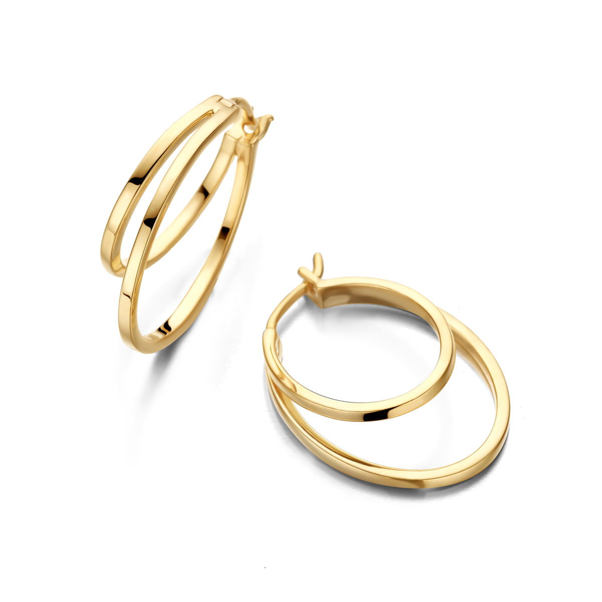 Duet Hoop  14K 20/25mm