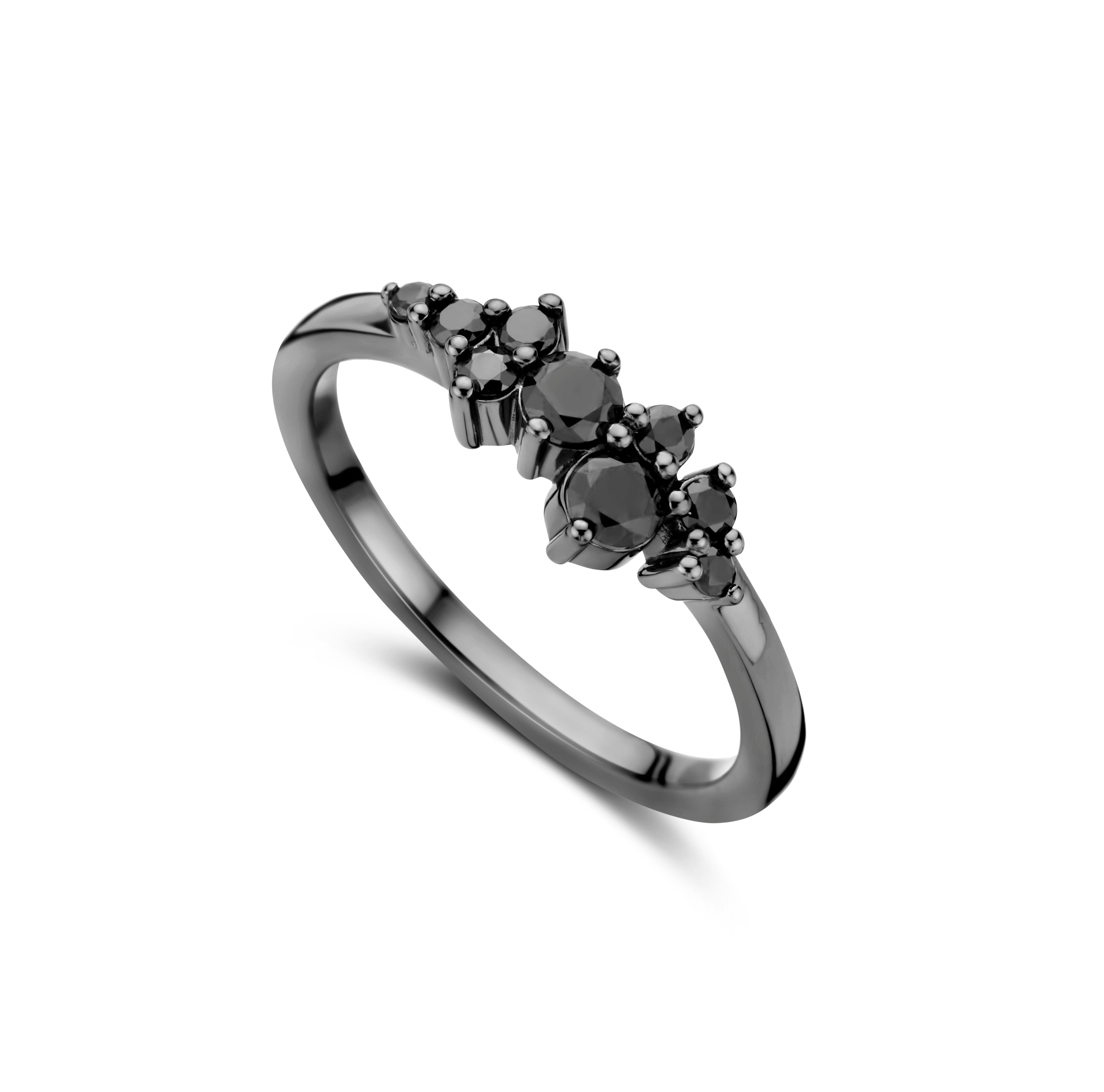 Aria Ring - Sterlingsilber rhodiniert - Zirkonia-2