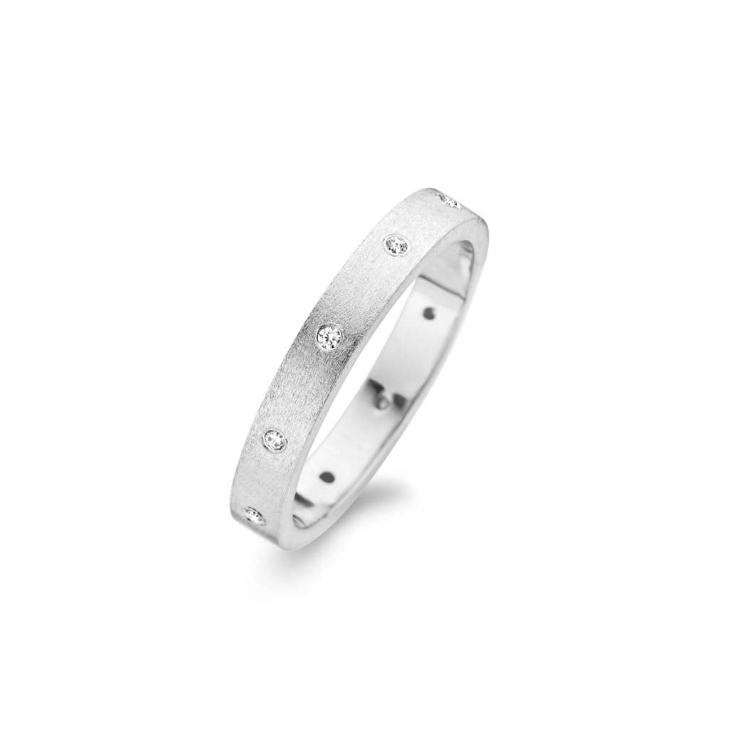 Raw Ring- Sterlingsilber - Zirkonia-1