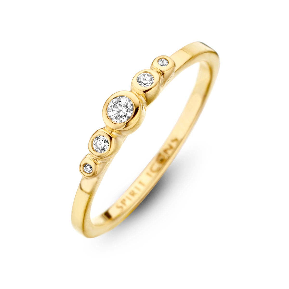 Temptation Ring - vergoldetes Sterlingsilber - Zirkonia-1