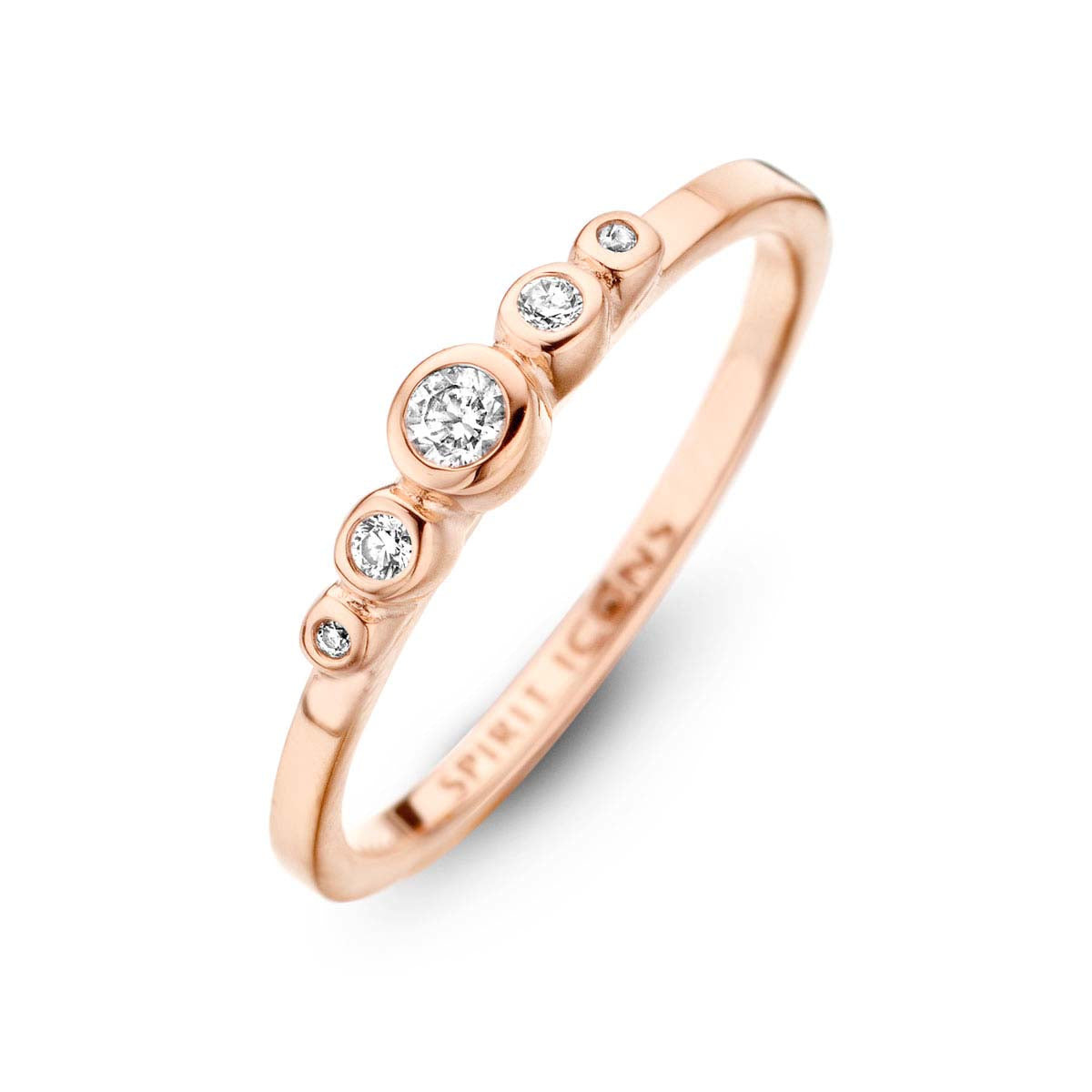 Temptation Ring - Sterlingsilber rosa vergoldet - Zirkonia-1