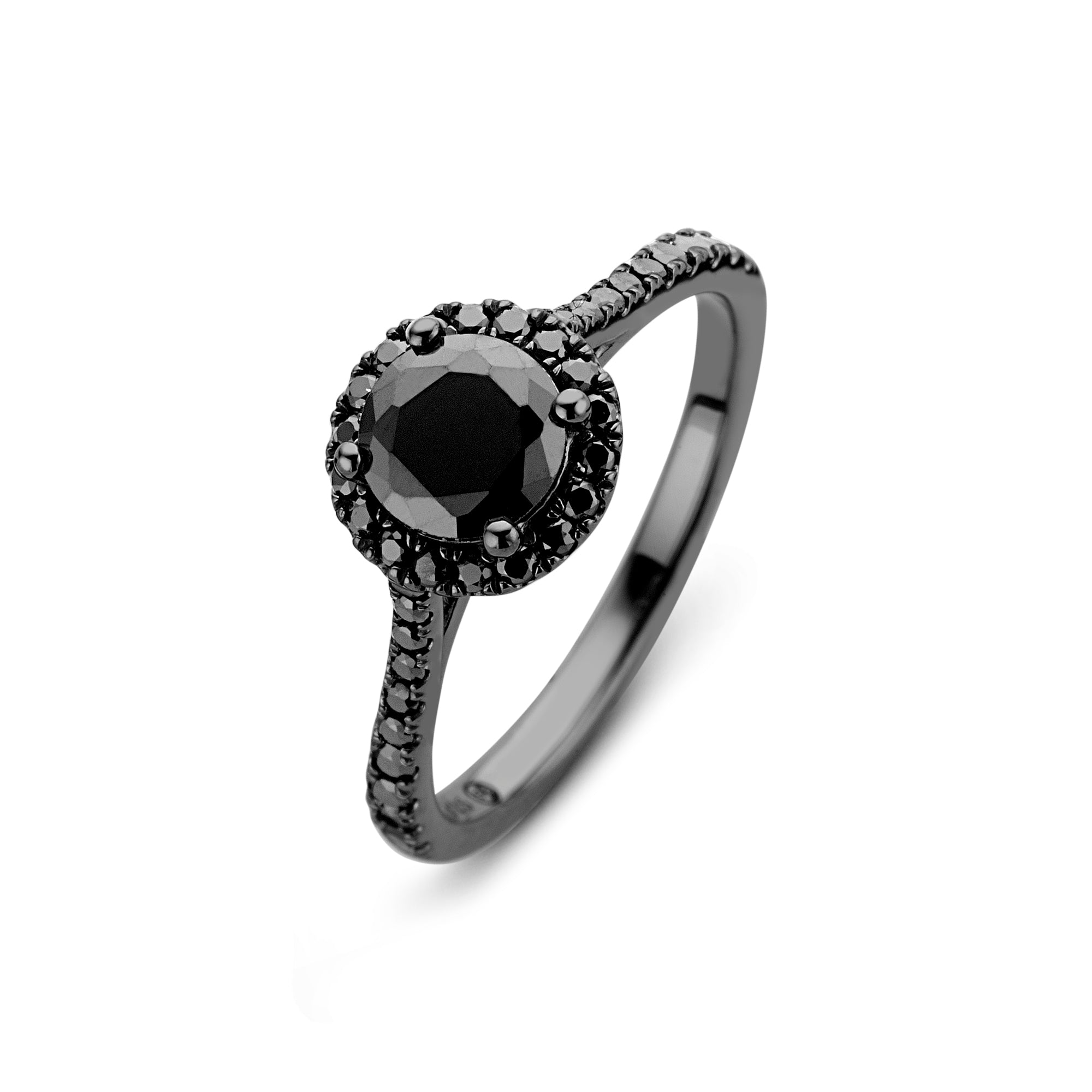 Romance Ring - Sterlingsilber Ruthenium - Zirkonia-1