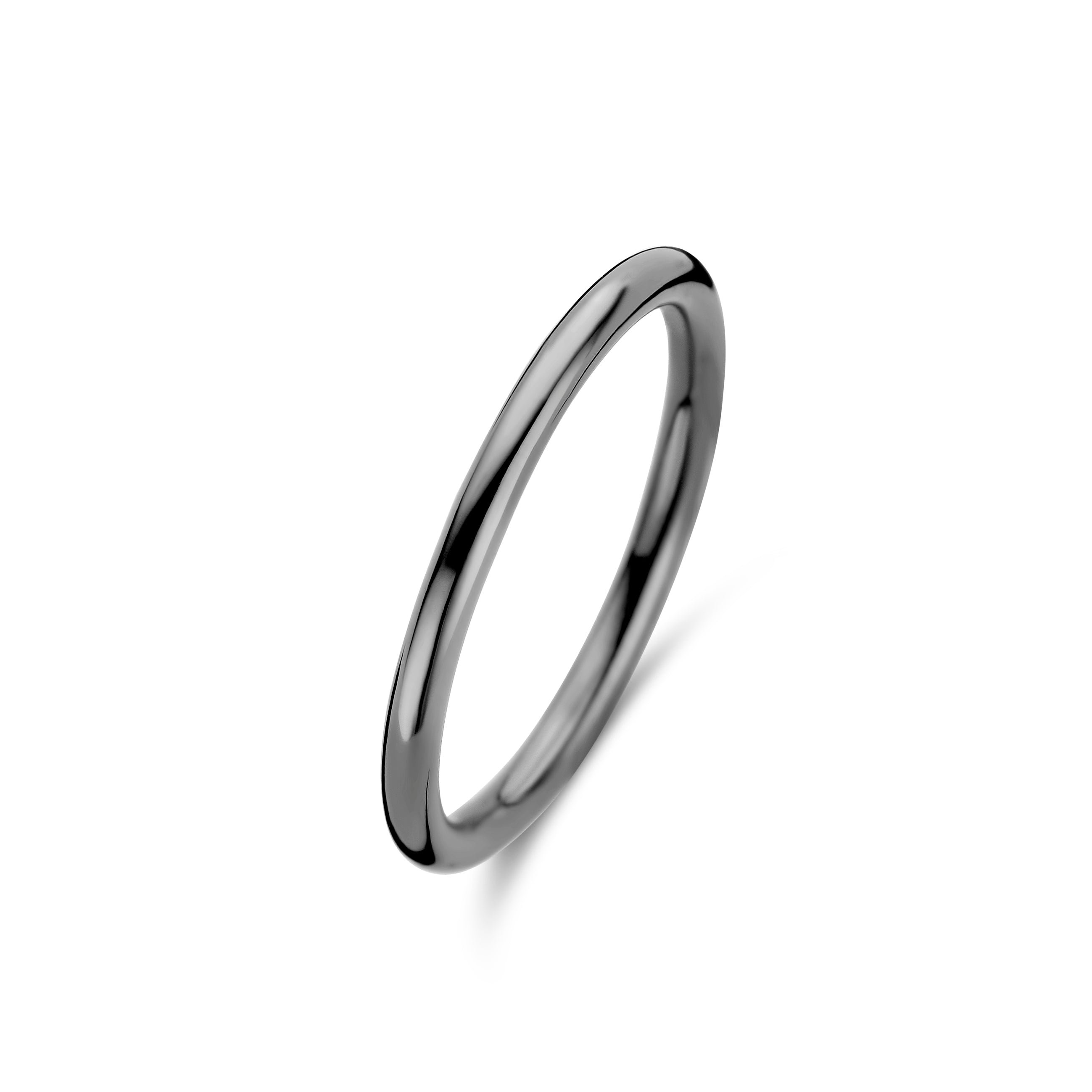 Basic Ring - Sterling Silber rutheniert-1