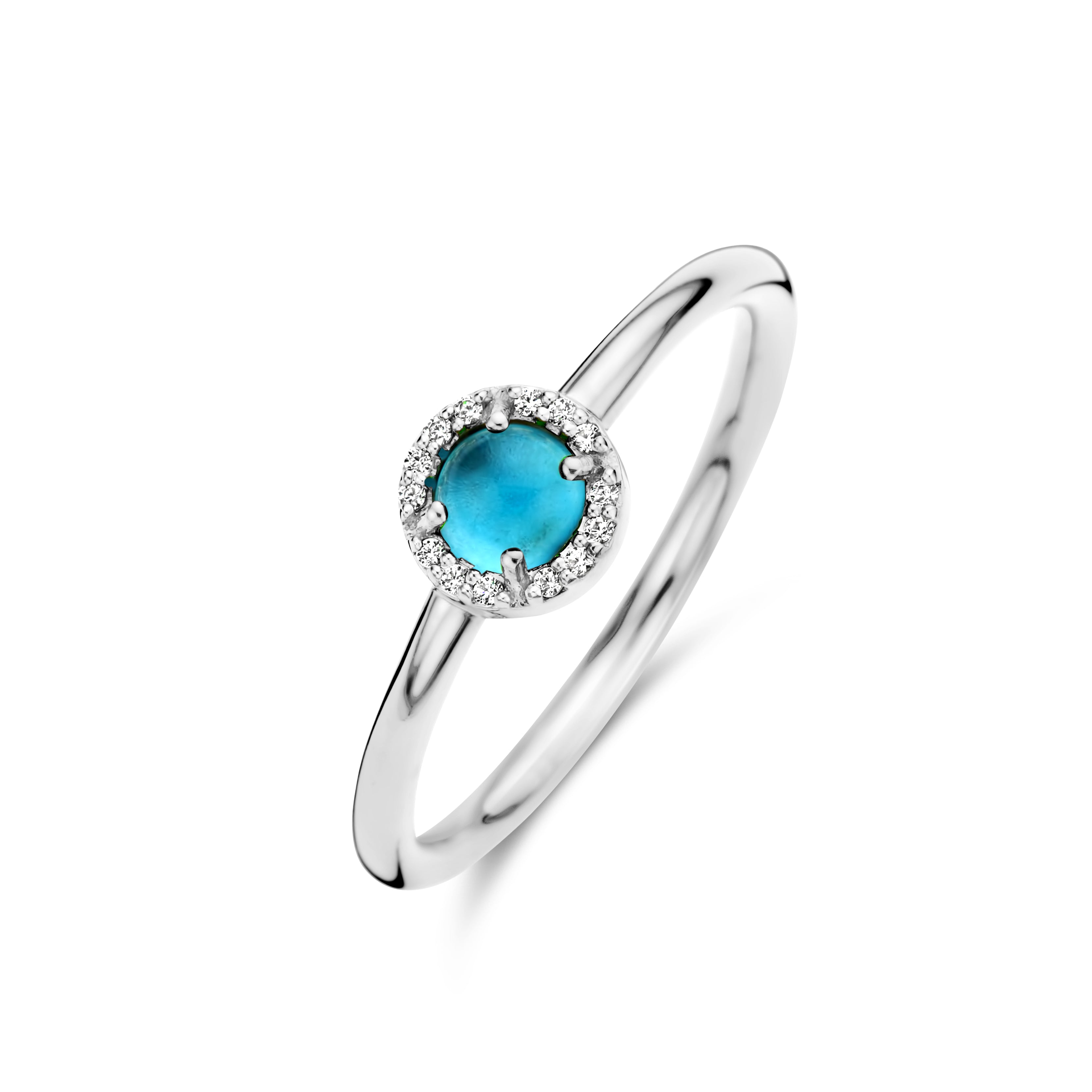 Euphoria Ring - Sterlingsilber - Blauer Achat und Zirkonia-1