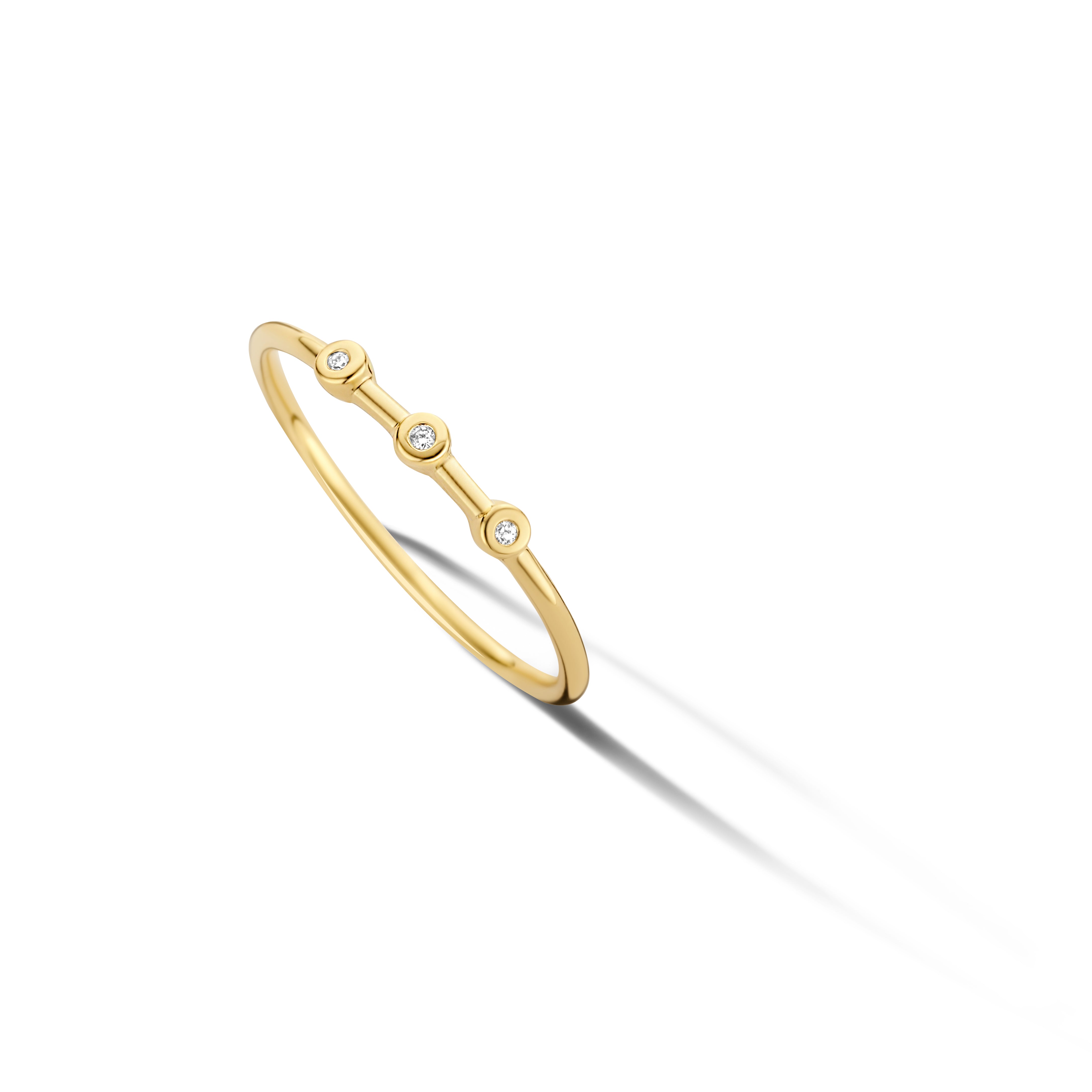 Hope Ring - 14 kt. Gold mit 0,015 CT brillantgeschliffenen Diamanten-1