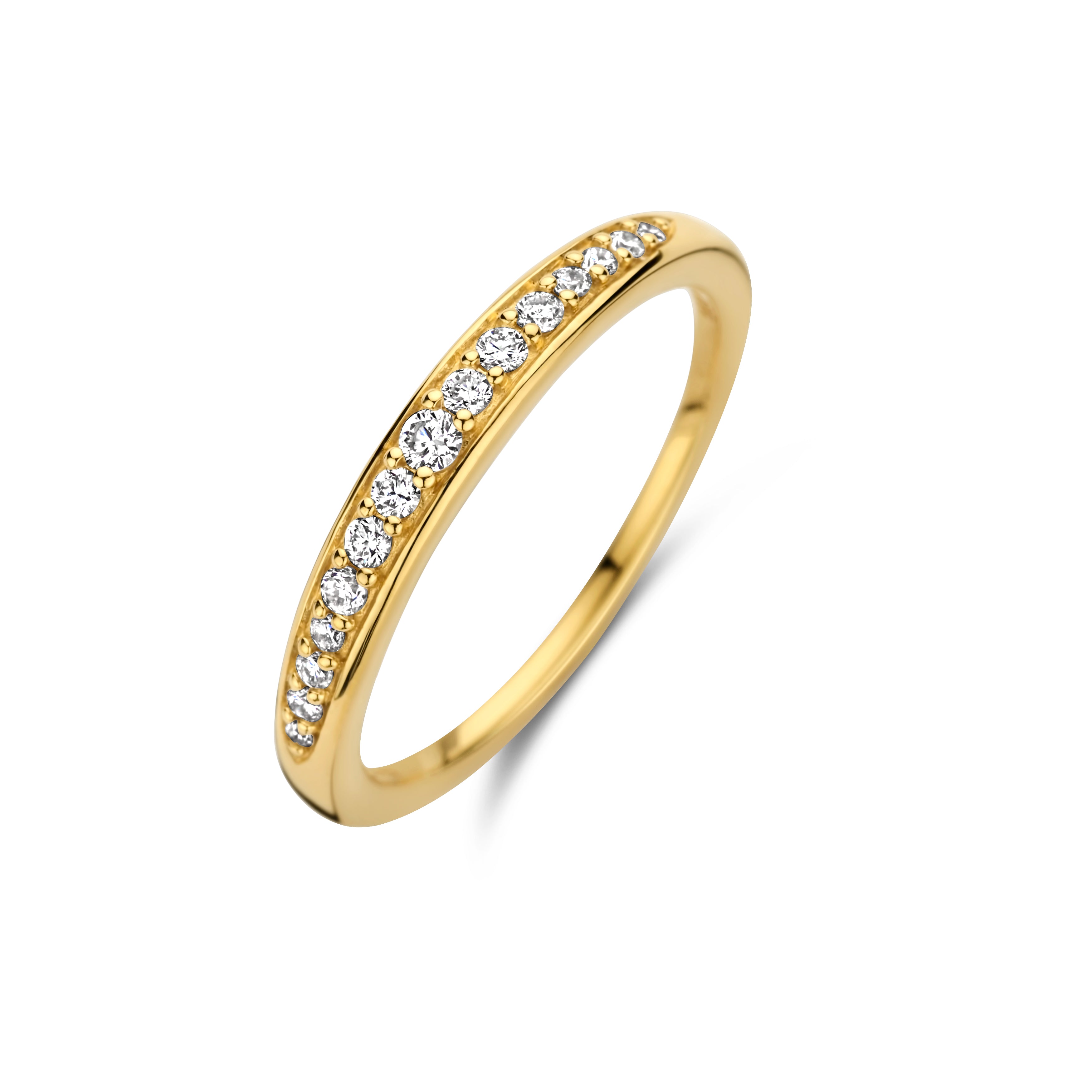 Treasure Ring klein - 14 kt. Gold mit 0,1748 CT brilliant geschliffenen Diamanten-1