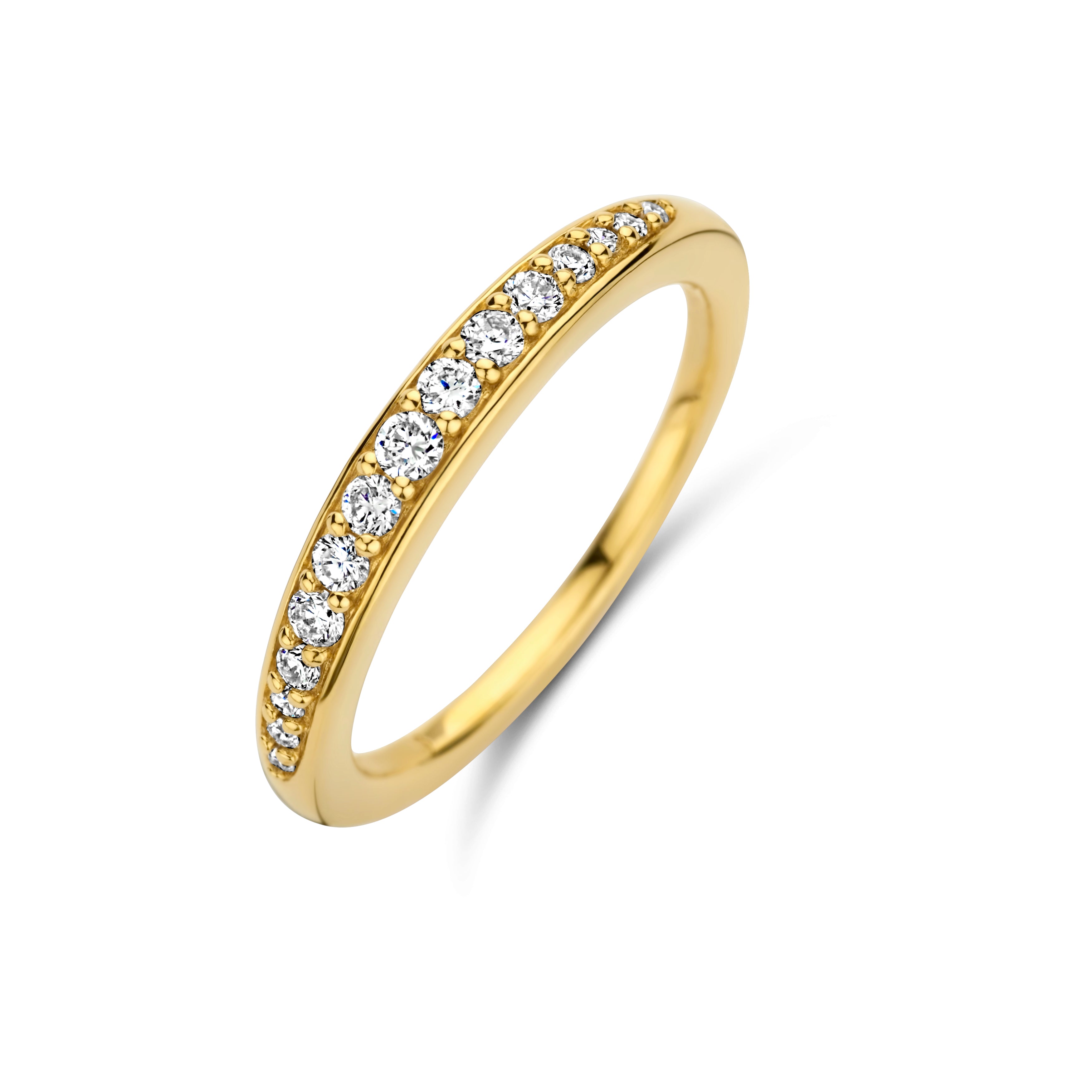 Treasure Ring medium - 14 kt. Gold mit 0,2632 CT brillant geschliffenen Diamanten-1