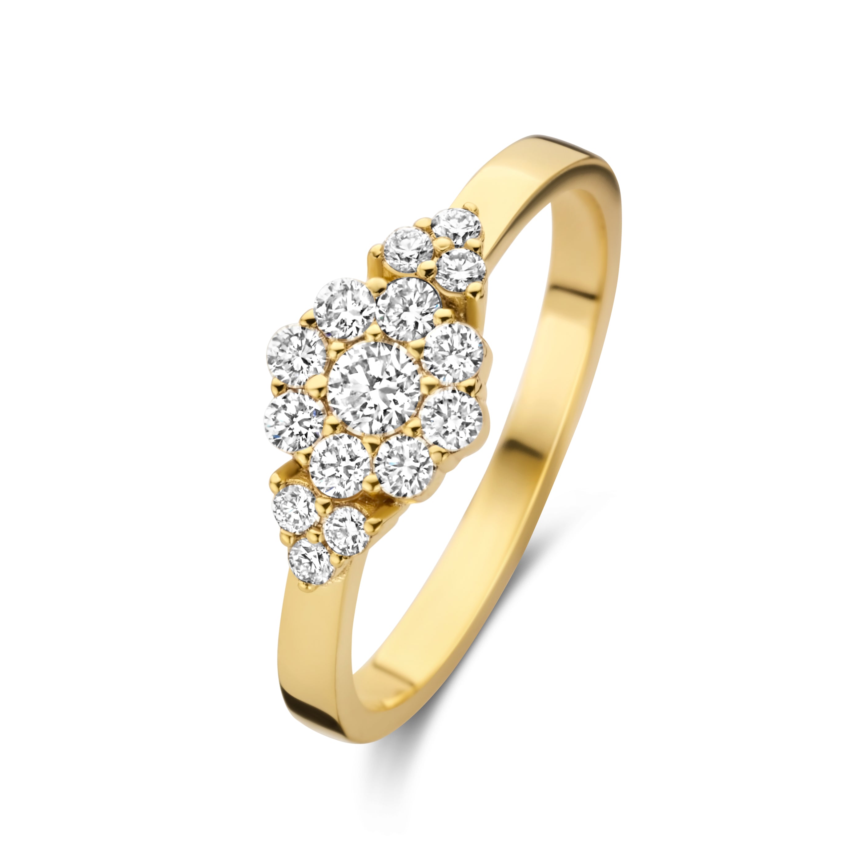 Delilah Ring - 14 kt. Gold mit 0,43 CT Brillant geschliffenen Diamanten-1