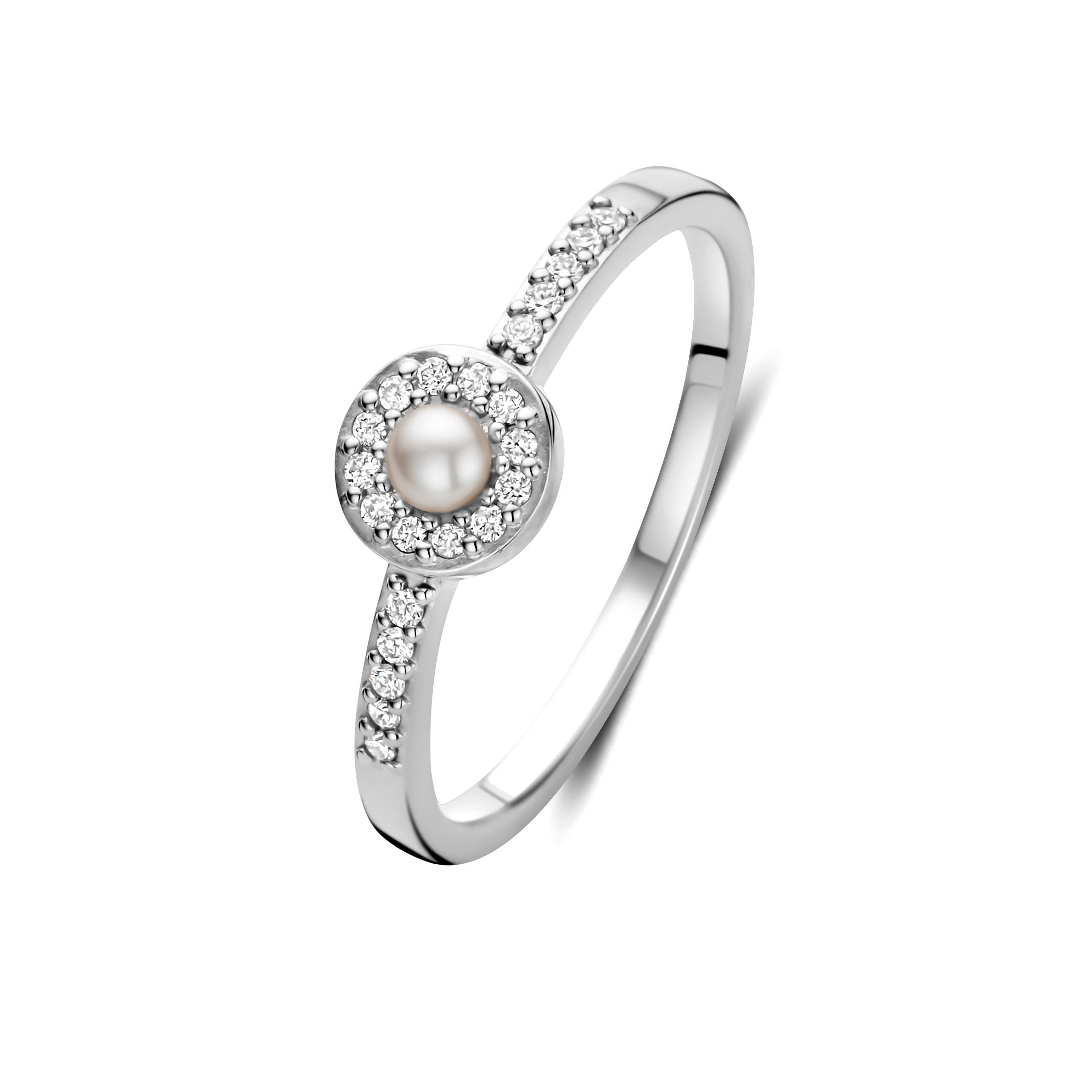 ETERNAL PEARL RING 0,11 Ct Wvs PEARL 14K