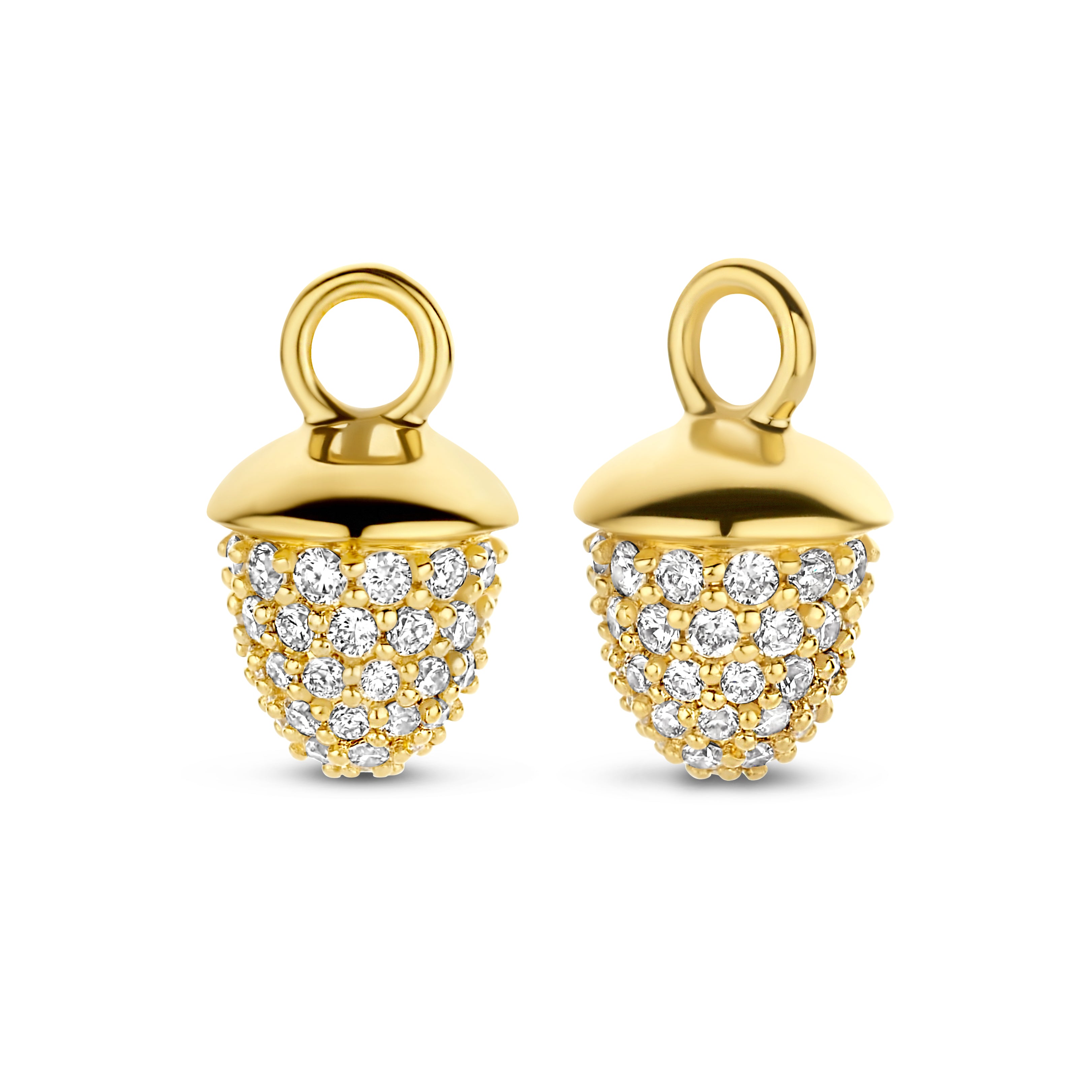 Acorn Anhänger - 14 kt. Gold mit 0,207 CT brillant geschliffenen Diamanten-1