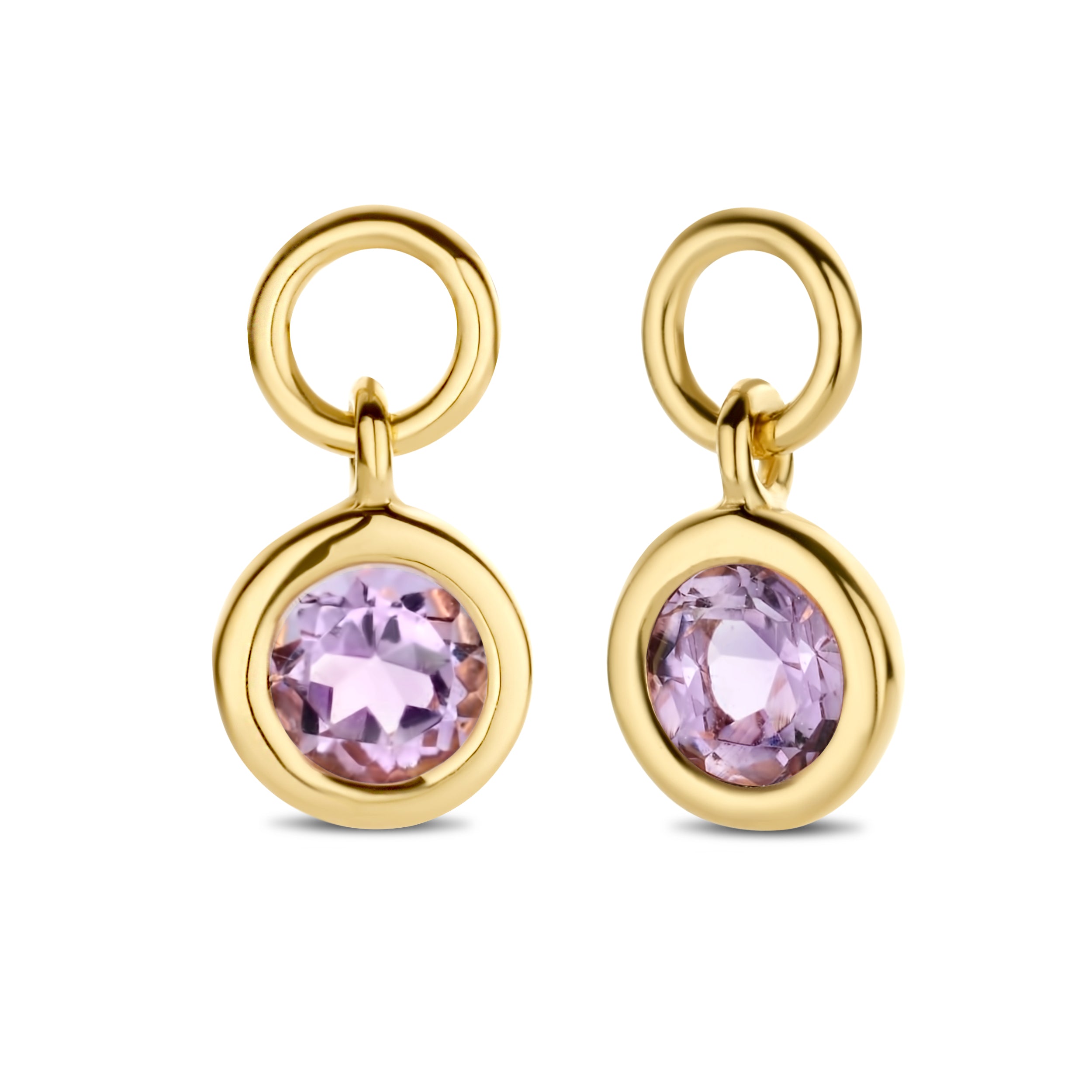 Sky Anhänger für Hoops - 14 kt. Gold mit Amethyst-1