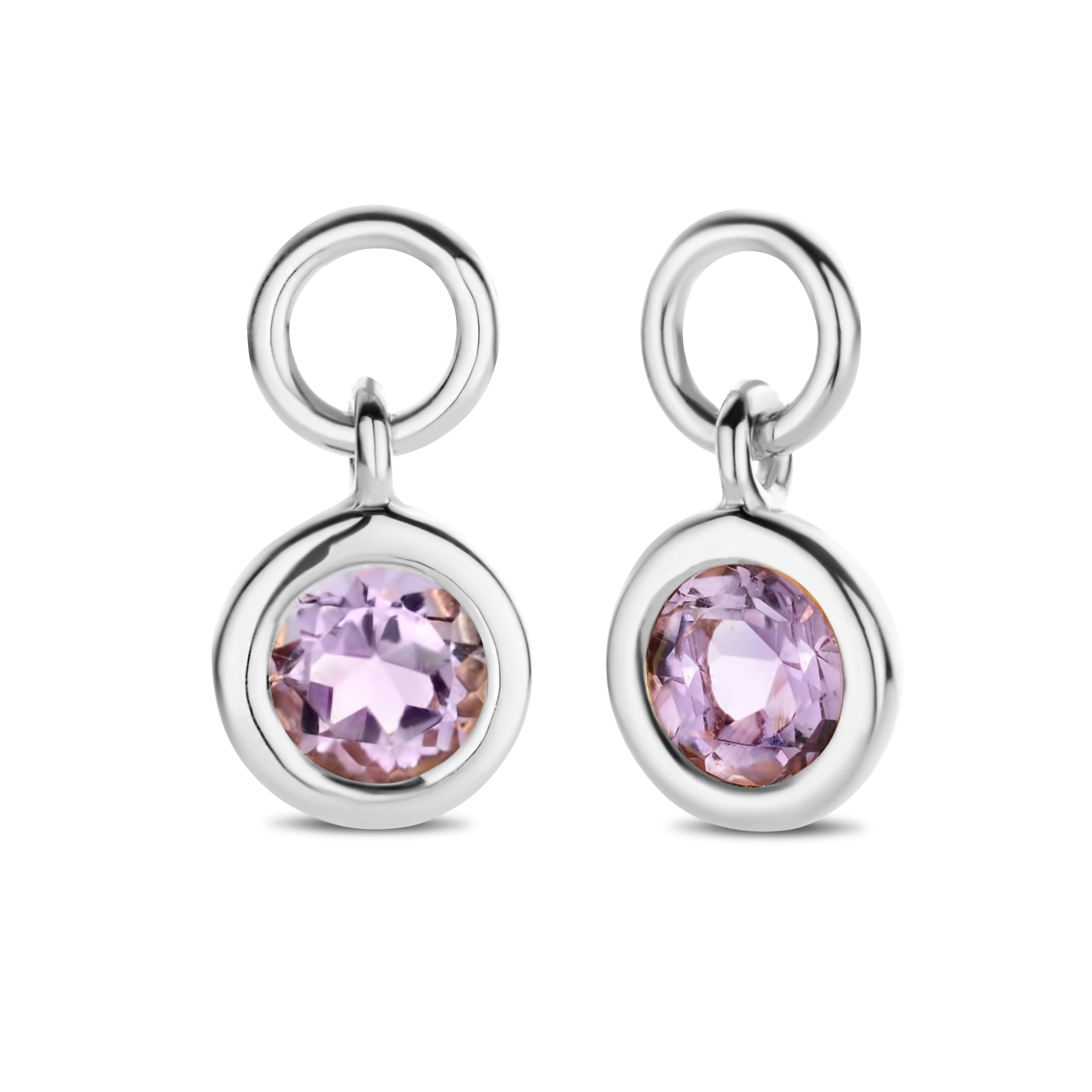 Sky Anhänger für Hoops - 14 kt Weißgold mit Amethyst-1