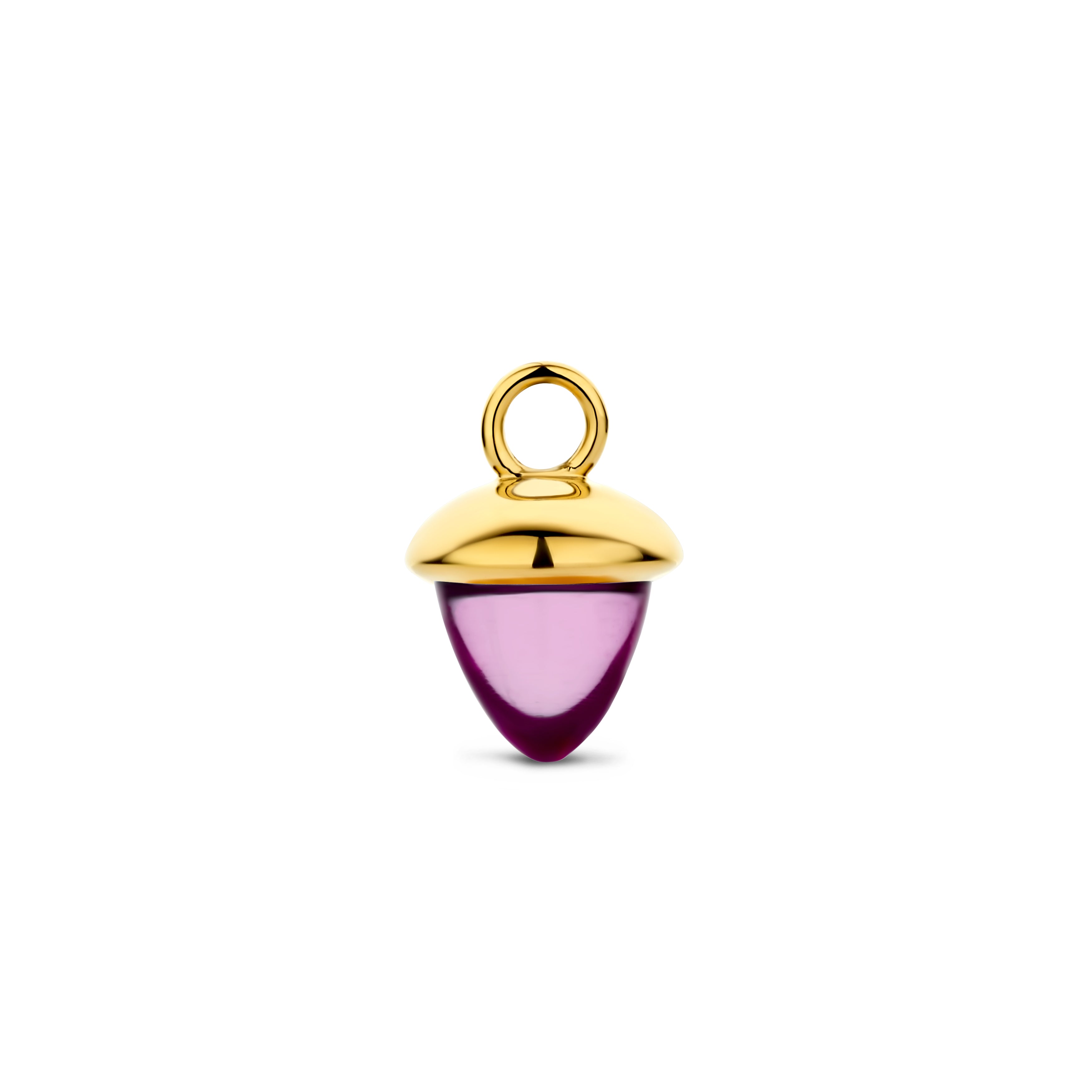 Acorn Anhänger - 14 kt. Gold mit Amethyst-1