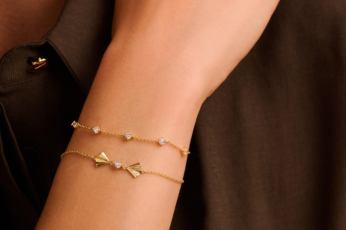 Jazz Armband mit Zirkonia