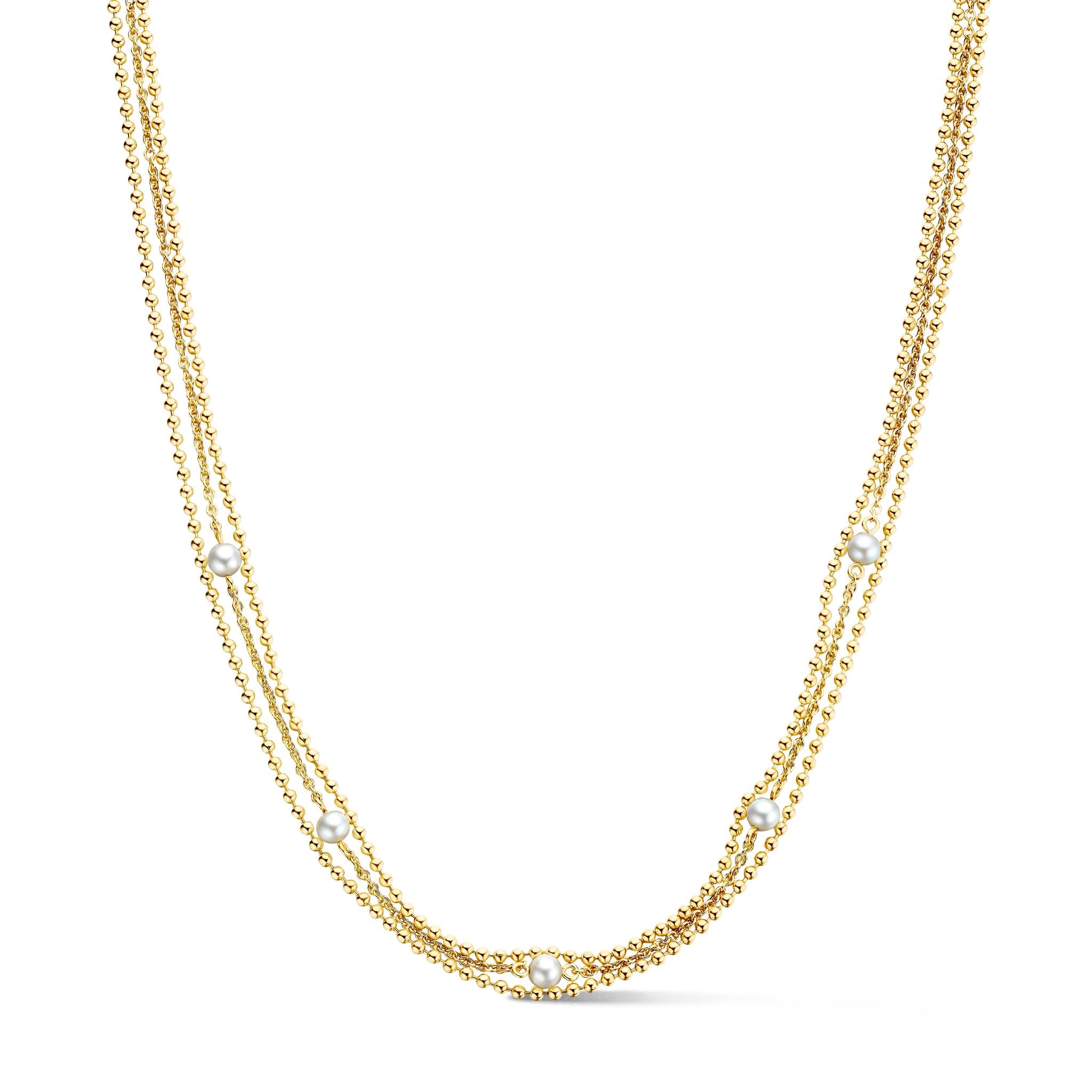 VENUS NECKLACE GP/PEARL-1