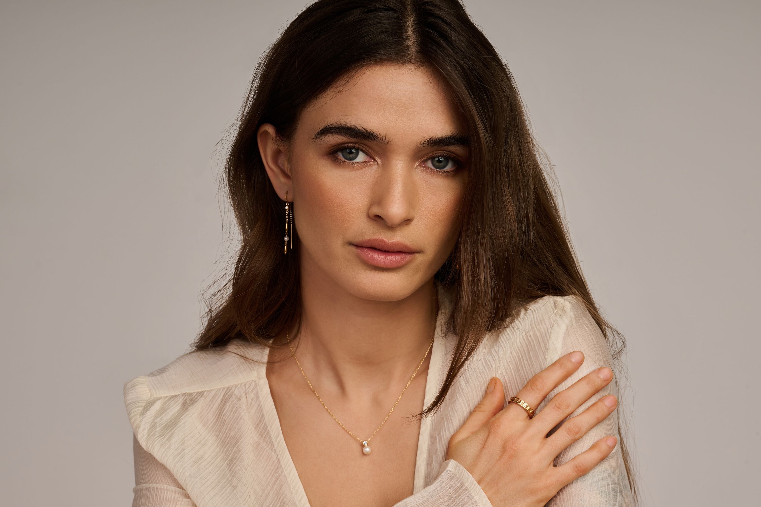 AVA PENDANT SL/PEARL-2