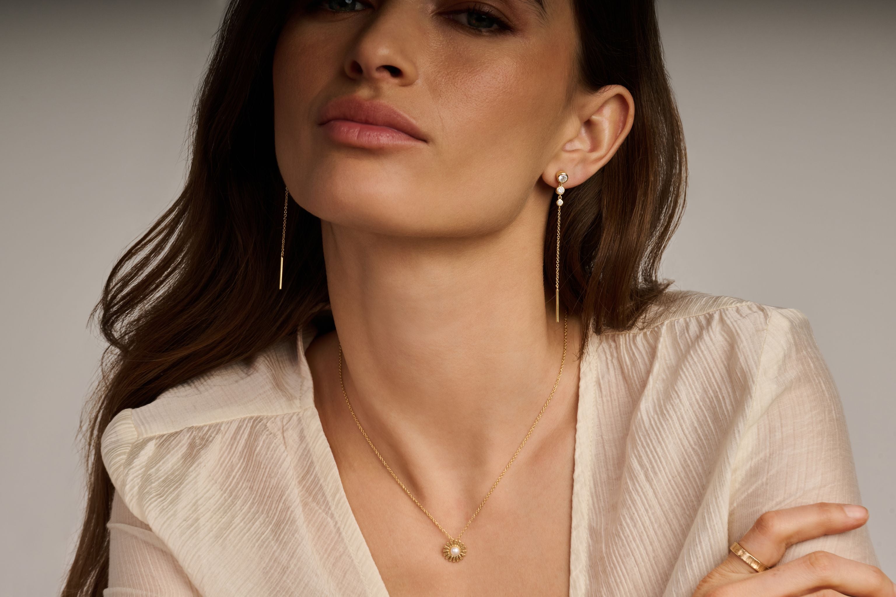 DAISY PENDANT SL/PEARL-4