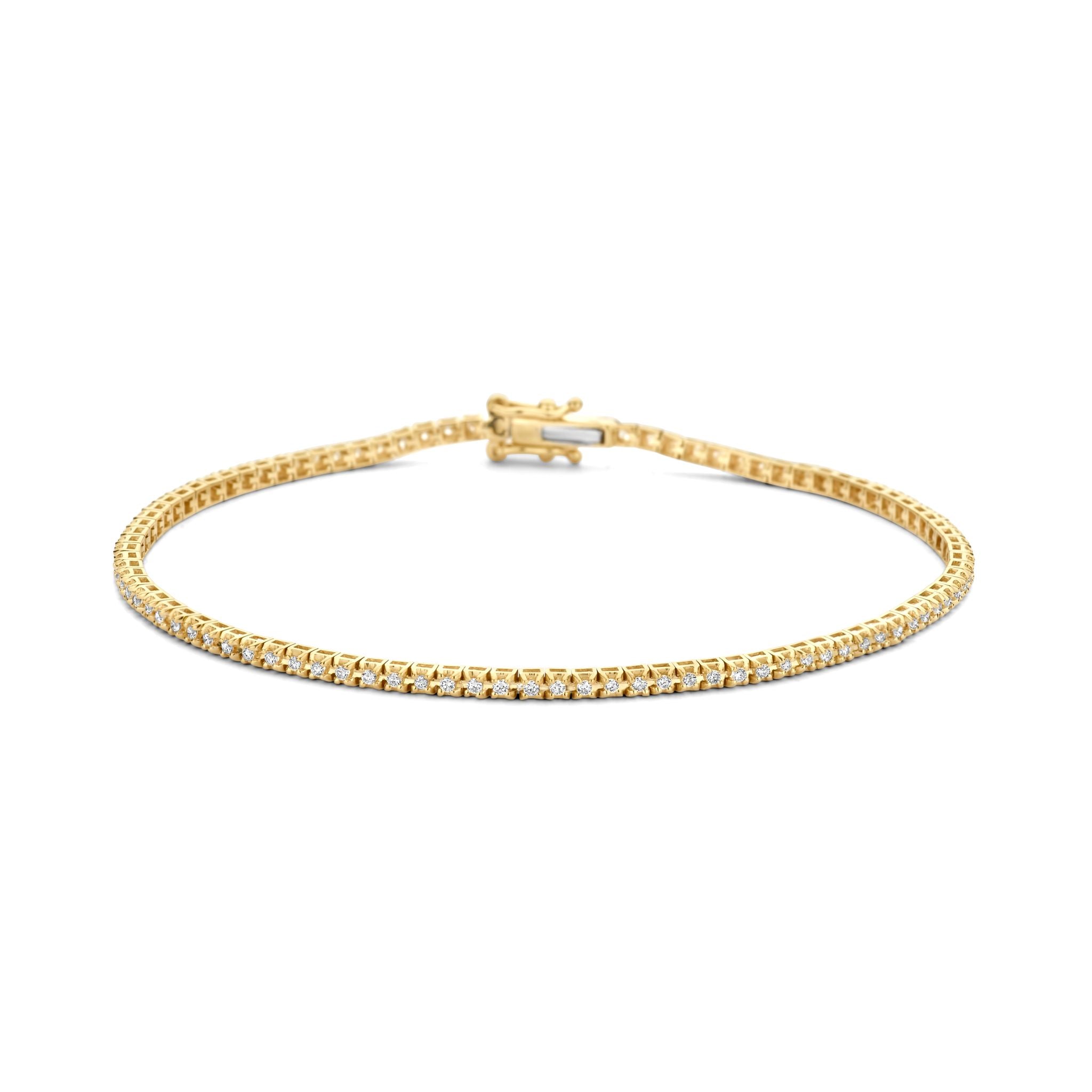 Snake Armband - 14 kt. Gold mit 0,50 CT brillant geschliffenen Diamanten-1