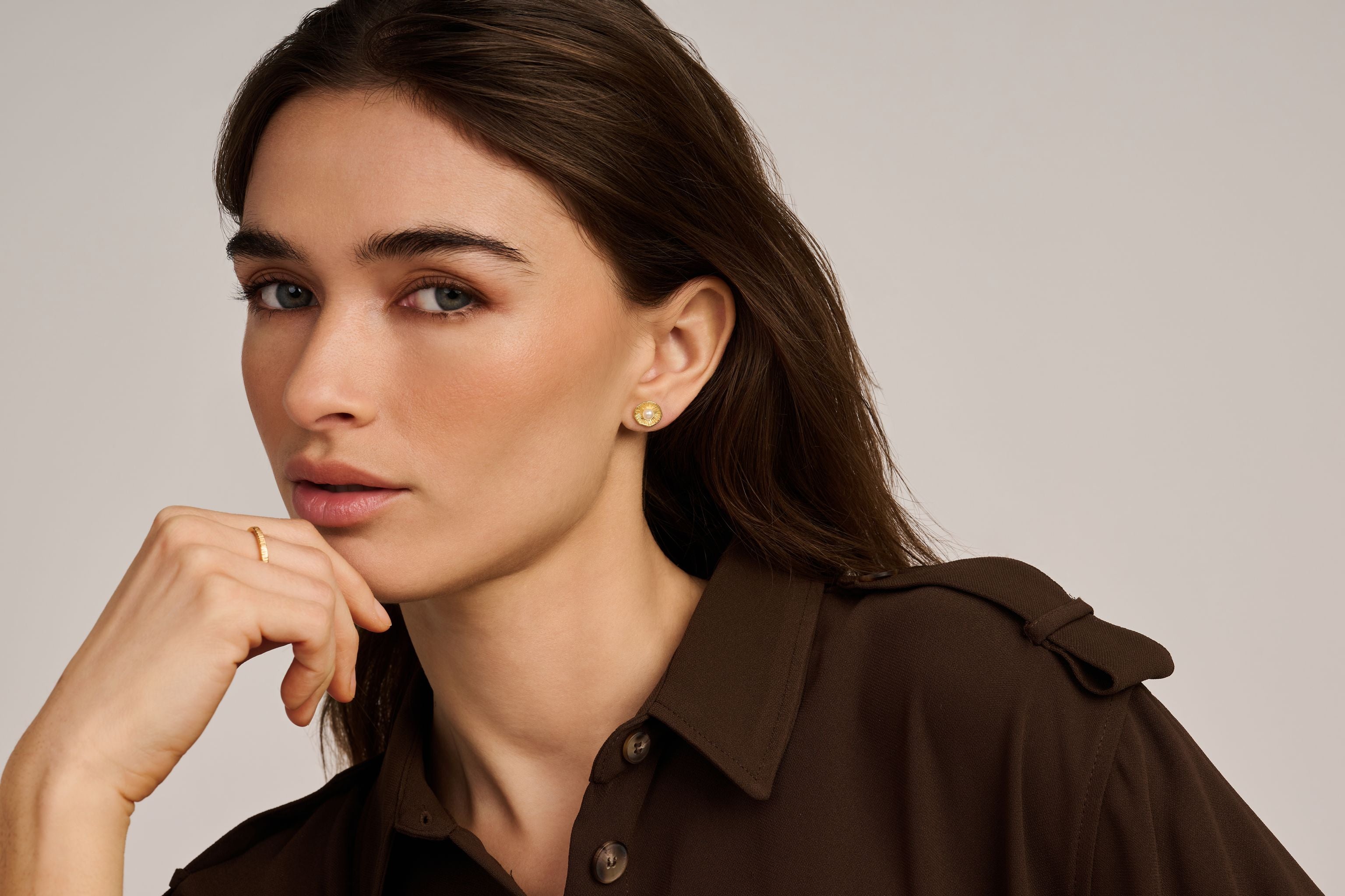 RIVALDI STUD RG/PEARL-2