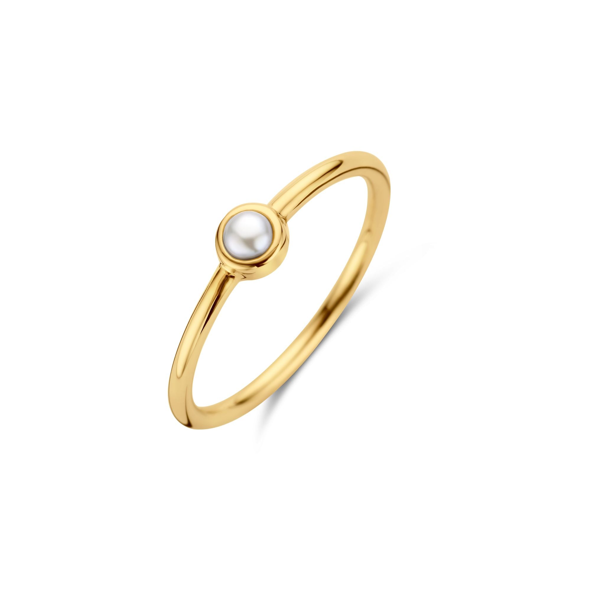 Pearl ring - Sterlingsilber vergoldet - Süßwasserperle-1