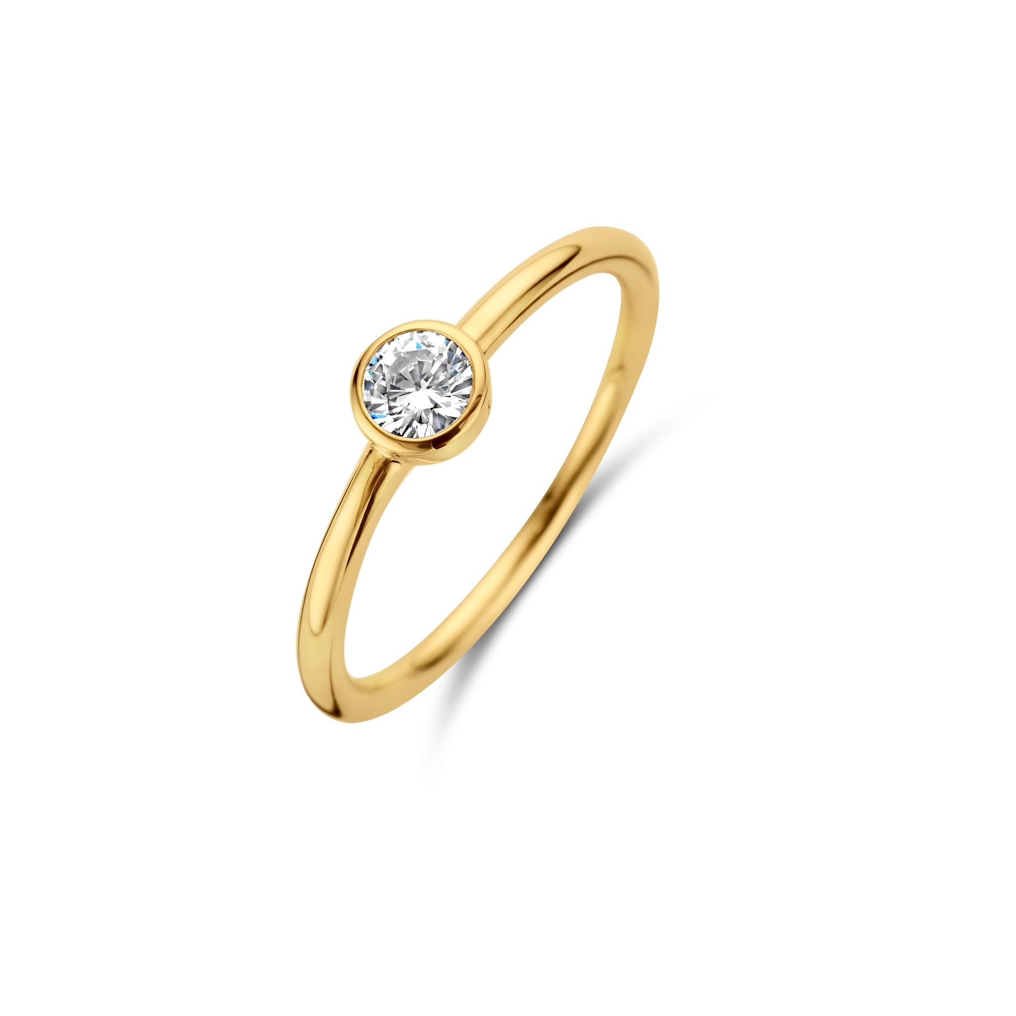 Vega Ring - Sterlingsilber vergoldet - Zirkonia-1