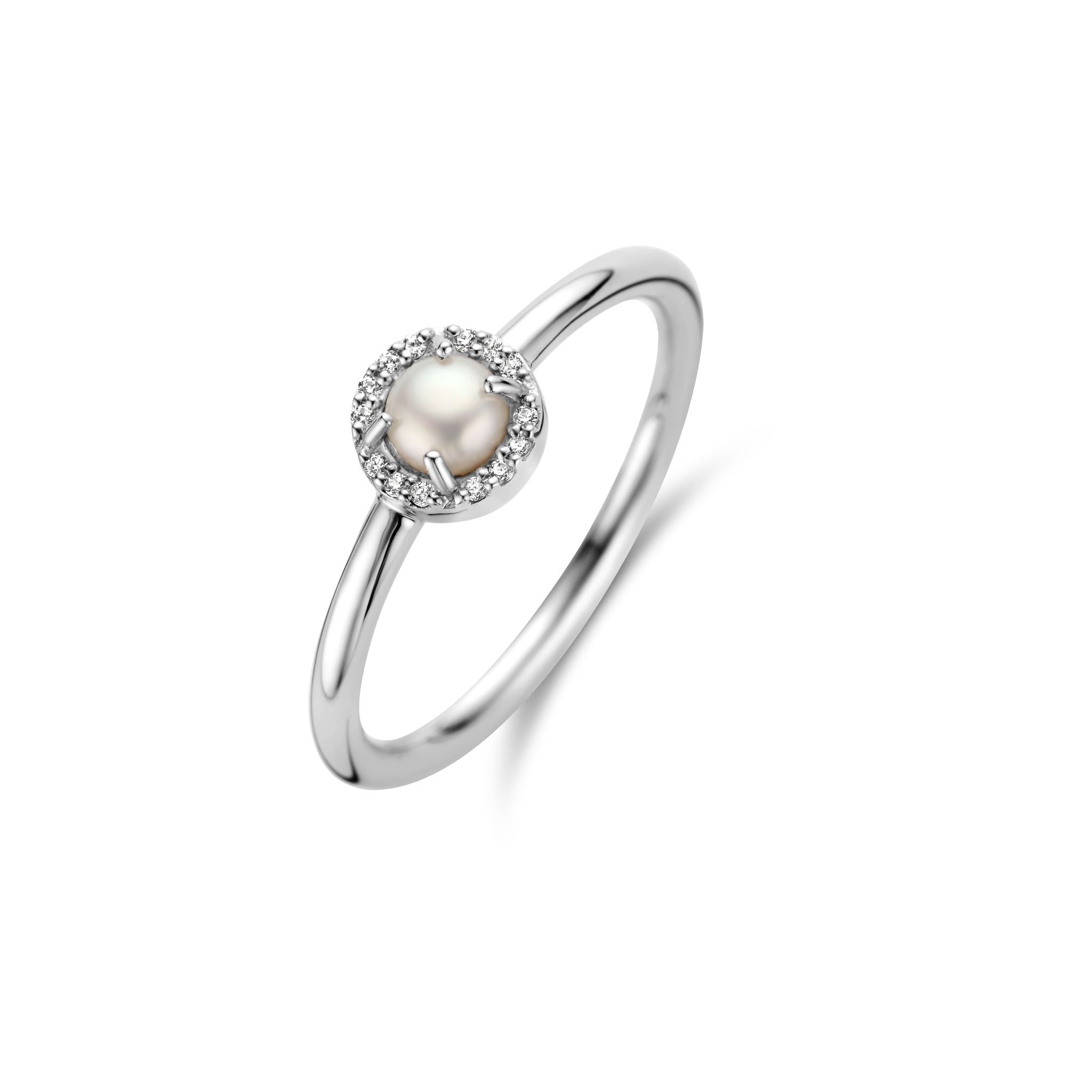 Euphoria Ring - Sterlingsilber - Süßwasserperle und Zirkonia-1