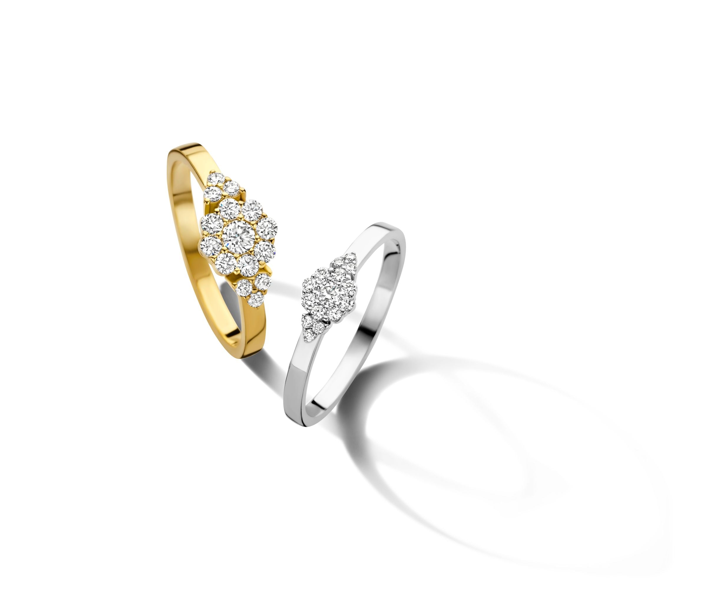 Delilah Ring - 14 kt. Gold mit 0,43 CT Brillantschliff Diamanten-3